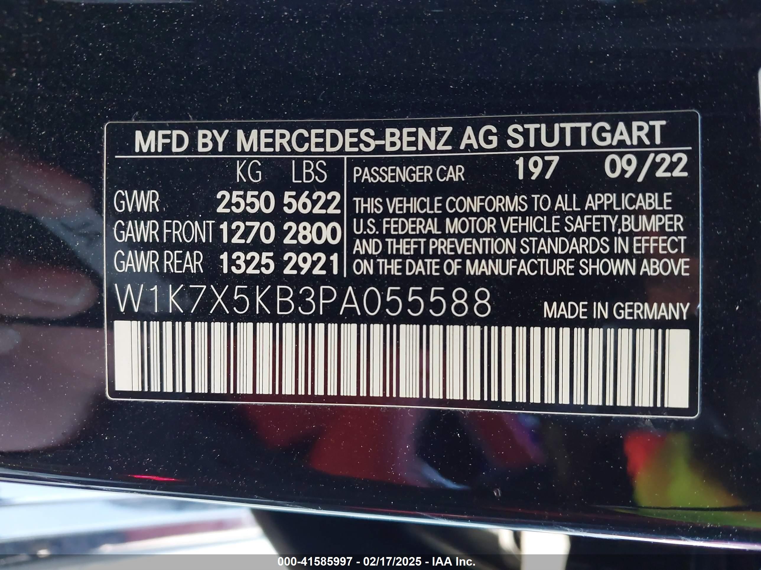 2023 Mercedes-benz Amg Gt 43 4-door Coupe   Black vin: W1K7X5KB3PA055588
