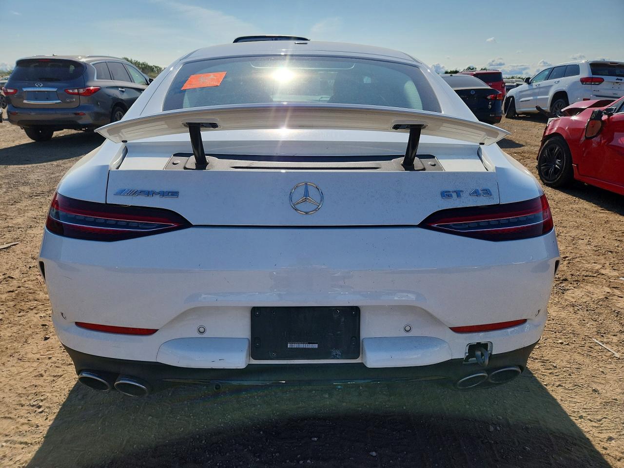 2022 Mercedes-benz Amg Gt 43 White vin: W1K7X5KB4NA051093