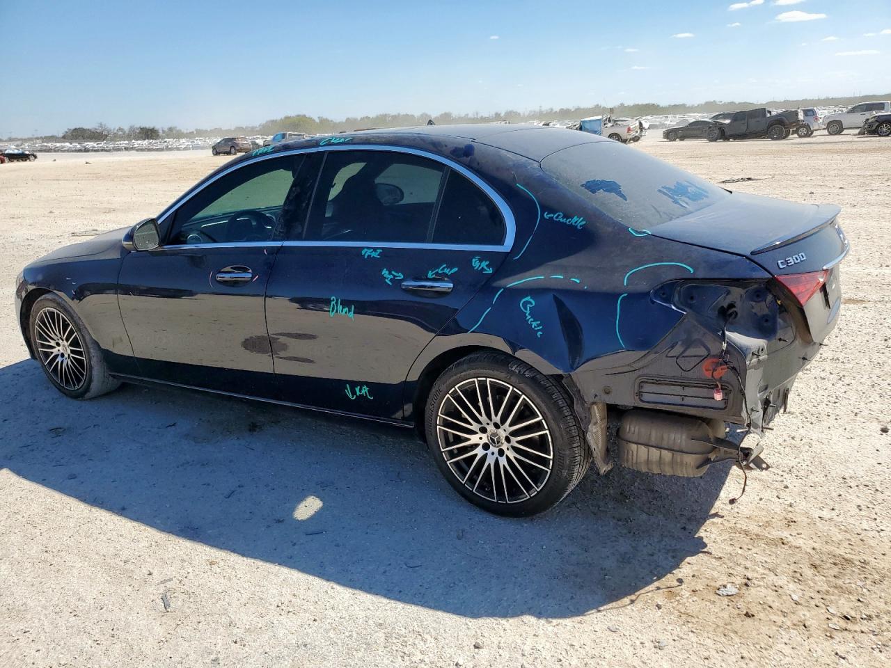 2023 Mercedes-benz C 300 Blue vin: W1KAF4GB4PR077094