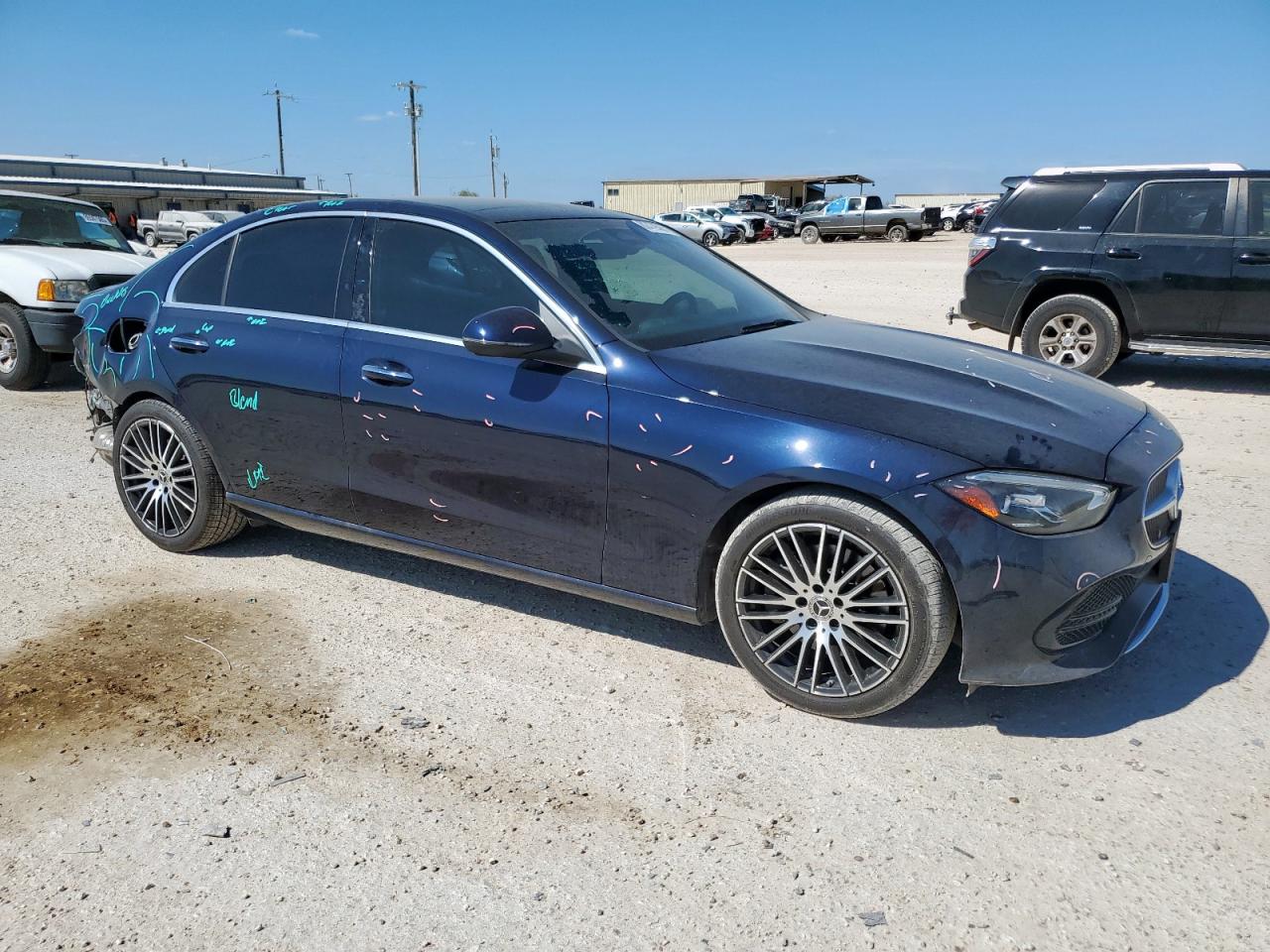 2023 Mercedes-benz C 300 Blue vin: W1KAF4GB4PR077094