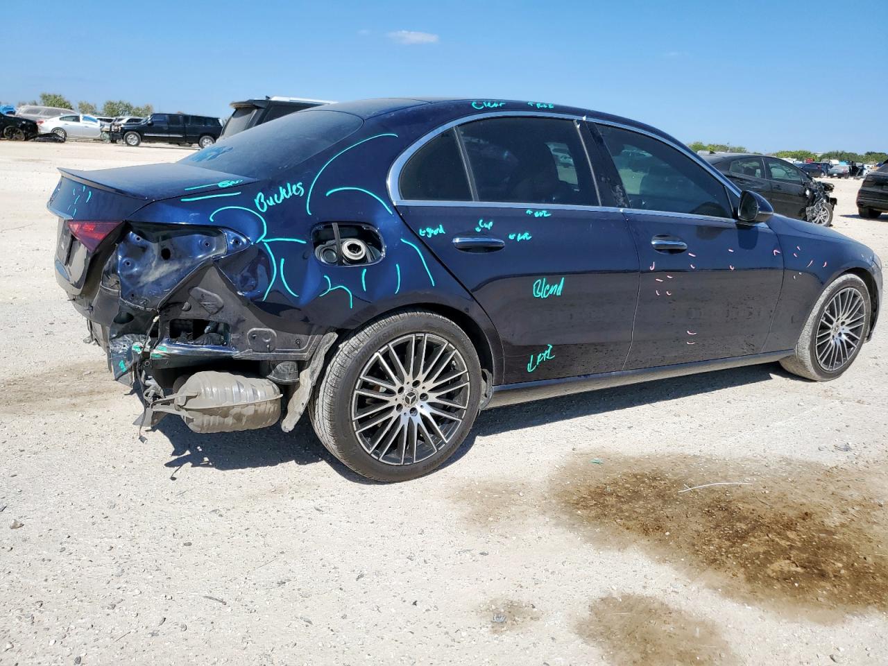 2023 Mercedes-benz C 300 Blue vin: W1KAF4GB4PR077094