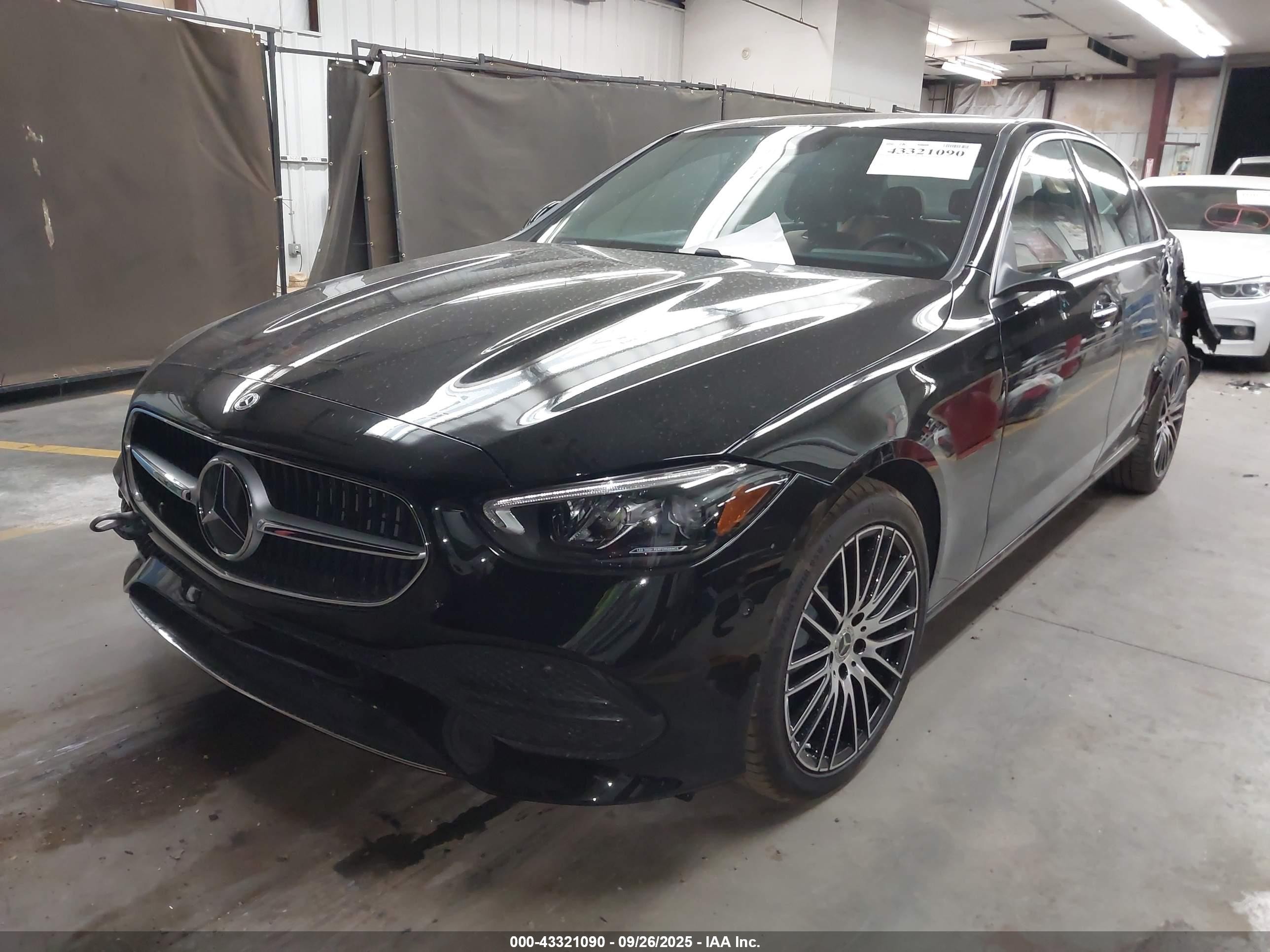 2025 Mercedes-benz C 300   Black vin: W1KAF4GBXSR257799