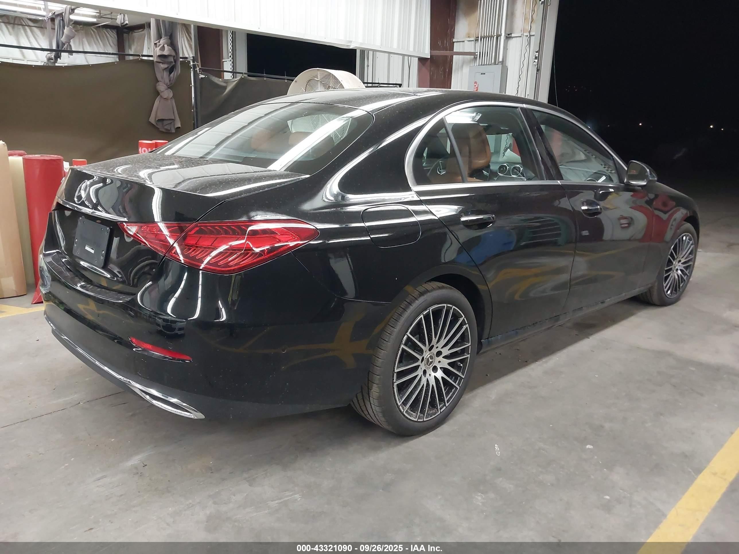 2025 Mercedes-benz C 300   Black vin: W1KAF4GBXSR257799