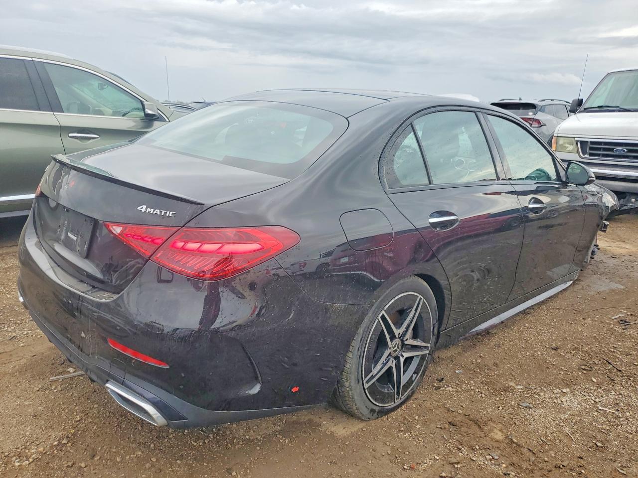 2023 Mercedes-benz C 300 4matic Черный vin: W1KAF4HB2PR069090