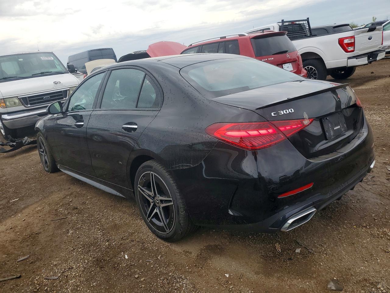 2023 Mercedes-benz C 300 4matic Черный vin: W1KAF4HB2PR069090