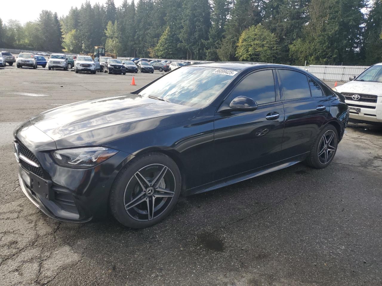 2023 Mercedes-benz C 300 4matic Черный vin: W1KAF4HB2PR146024