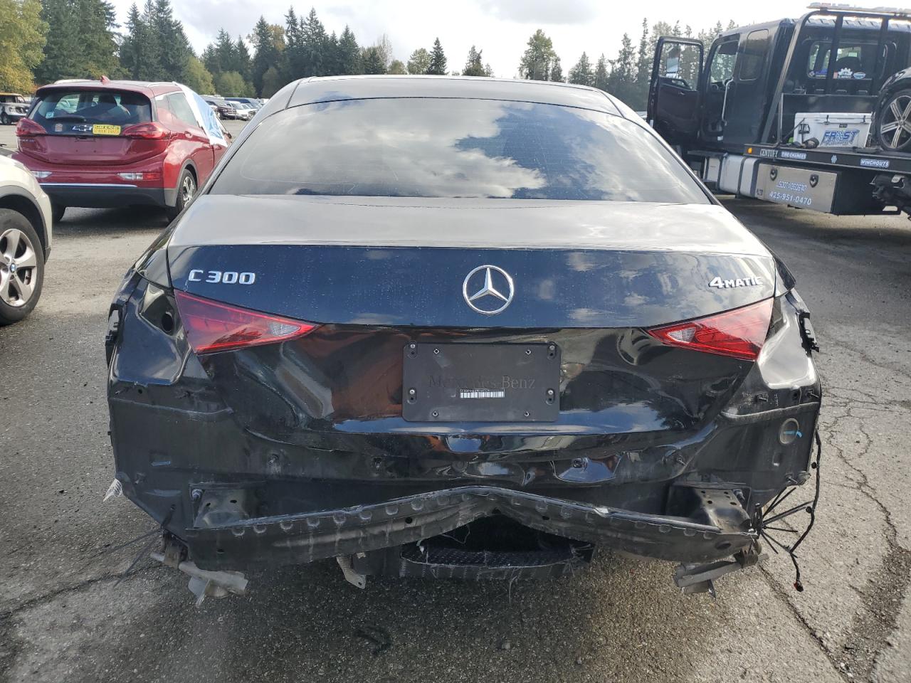 2023 Mercedes-benz C 300 4matic Черный vin: W1KAF4HB2PR146024