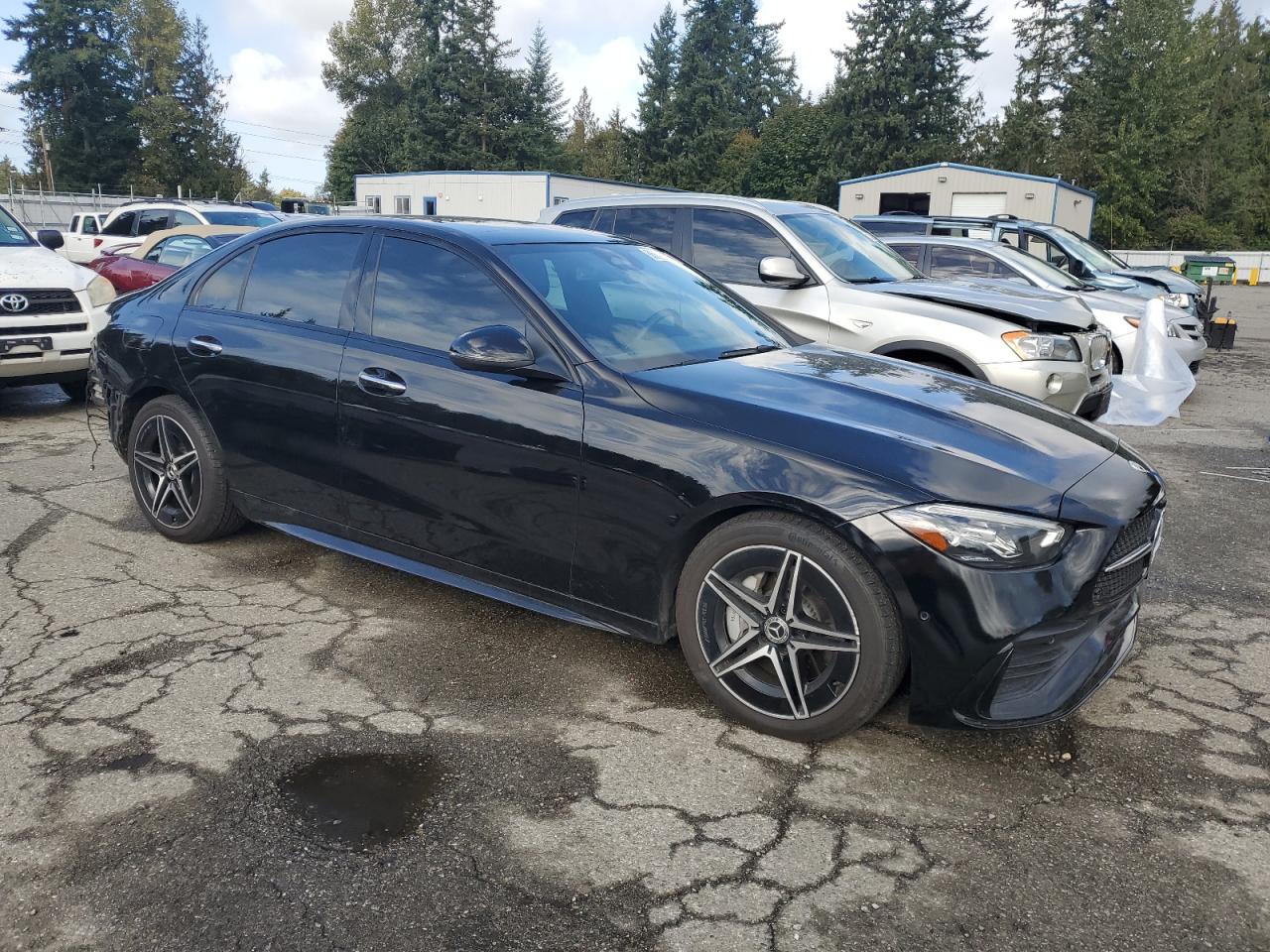 2023 Mercedes-benz C 300 4matic Черный vin: W1KAF4HB2PR146024