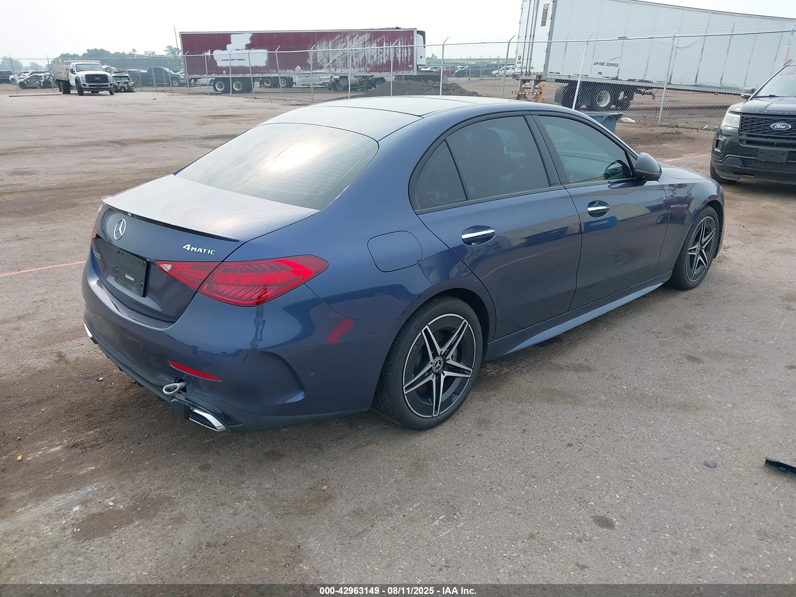 2024 Mercedes-benz C 300   Синий vin: W1KAF4HB3RR213359