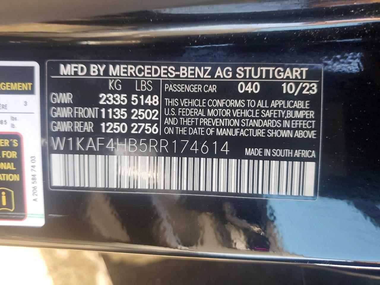 2024 Mercedes-benz C 300 4matic Black vin: W1KAF4HB5RR174614