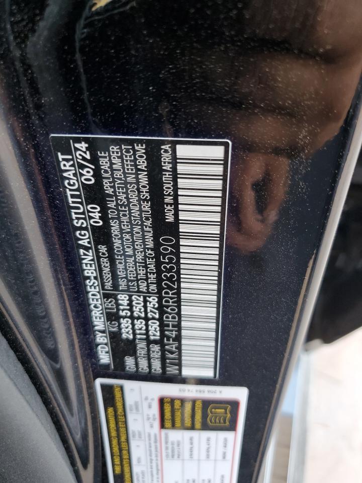 2024 Mercedes-benz C 300 4matic Black vin: W1KAF4HB6RR233590