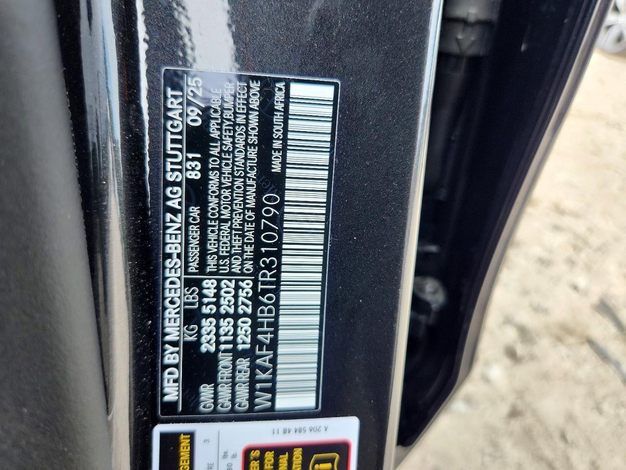 2026 Mercedes-benz C 300 4matic Black vin: W1KAF4HB6TR310790