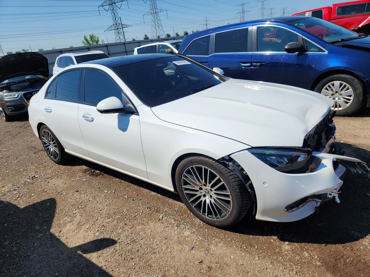 2022 Mercedes-benz C 300 4matic White vin: W1KAF4HB7NR042108