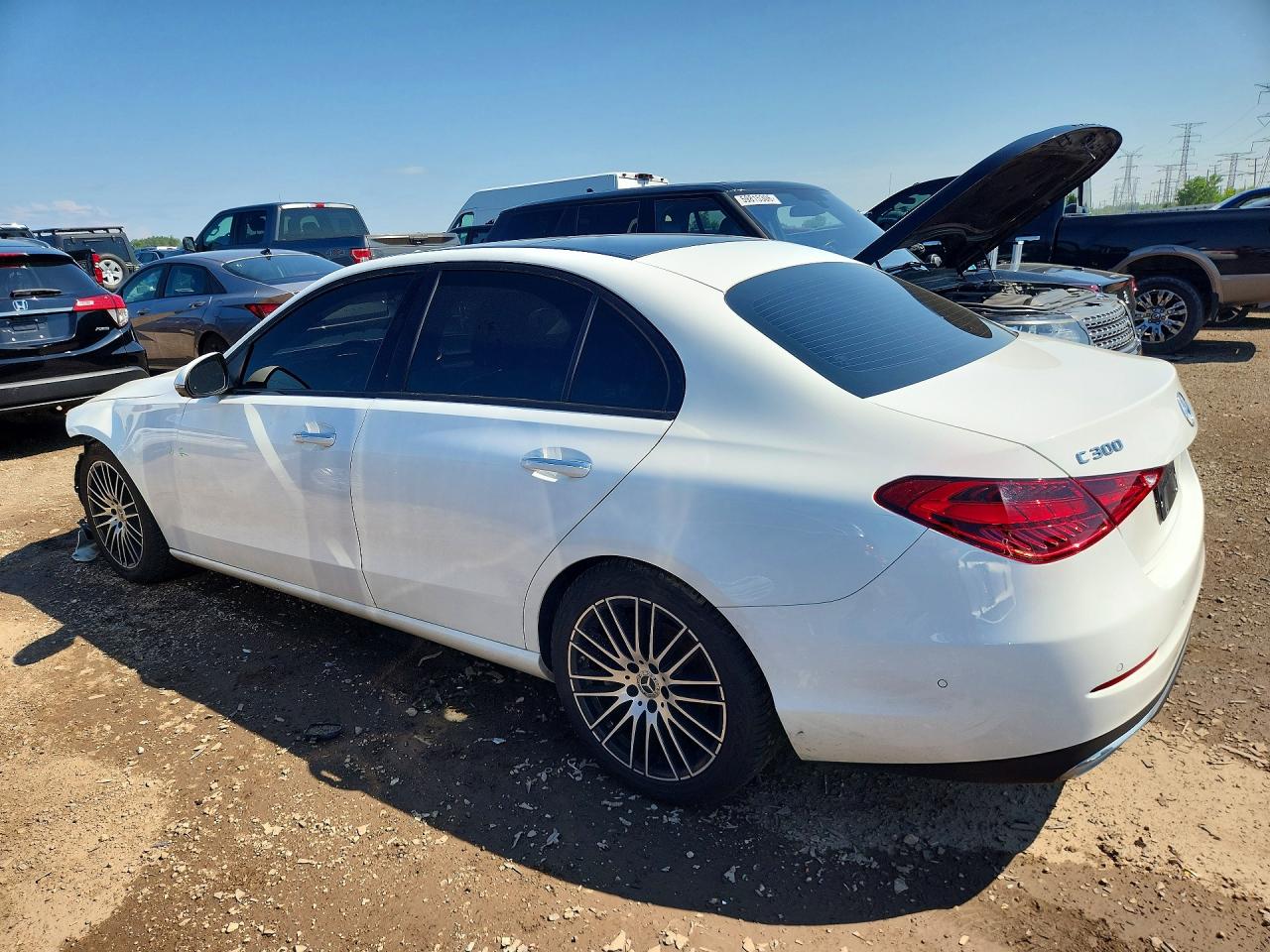 2022 Mercedes-benz C 300 4matic White vin: W1KAF4HB7NR042108