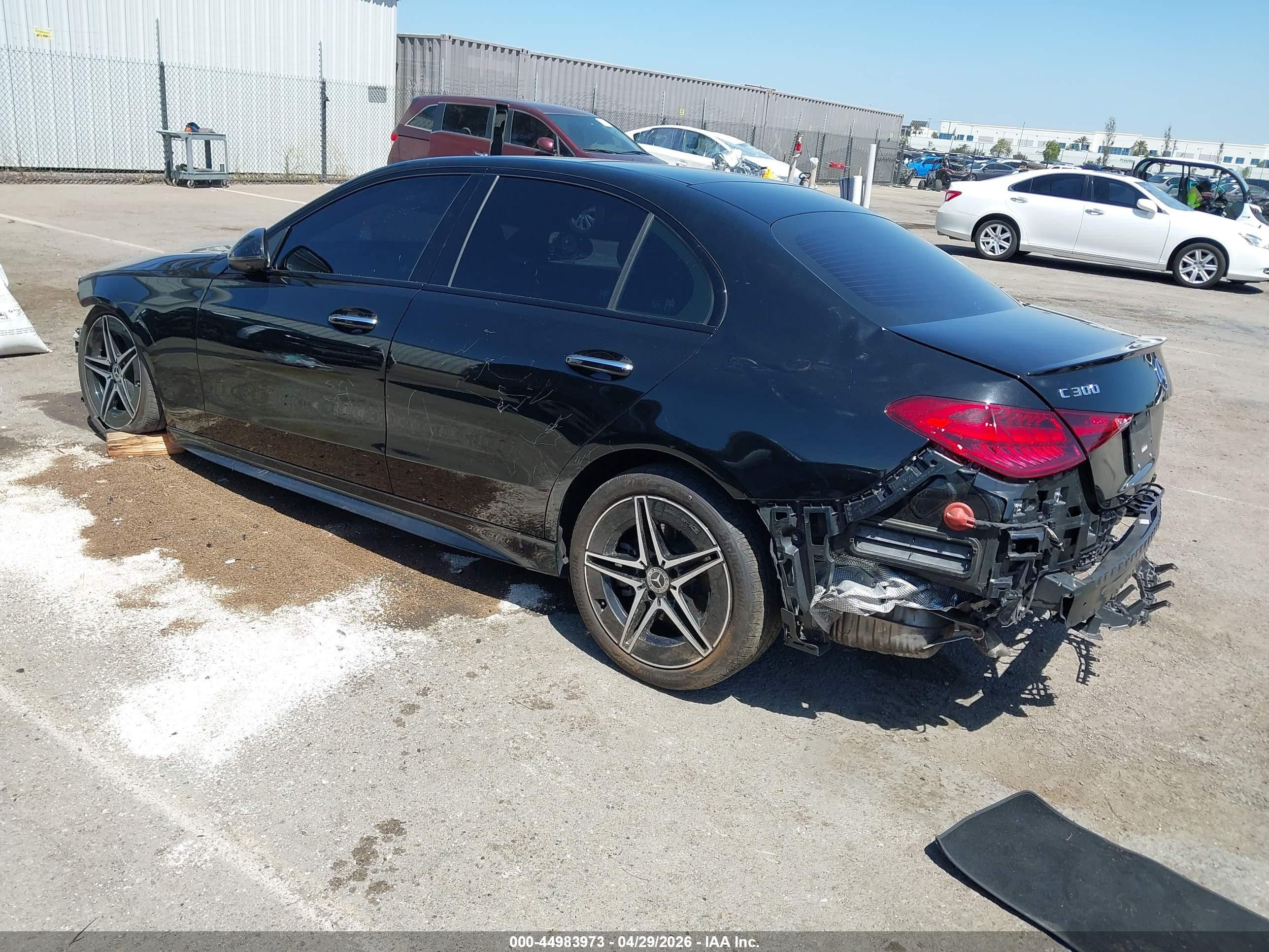 2024 Mercedes-benz C 300 Черный vin: W1KAF4HB7RR182262