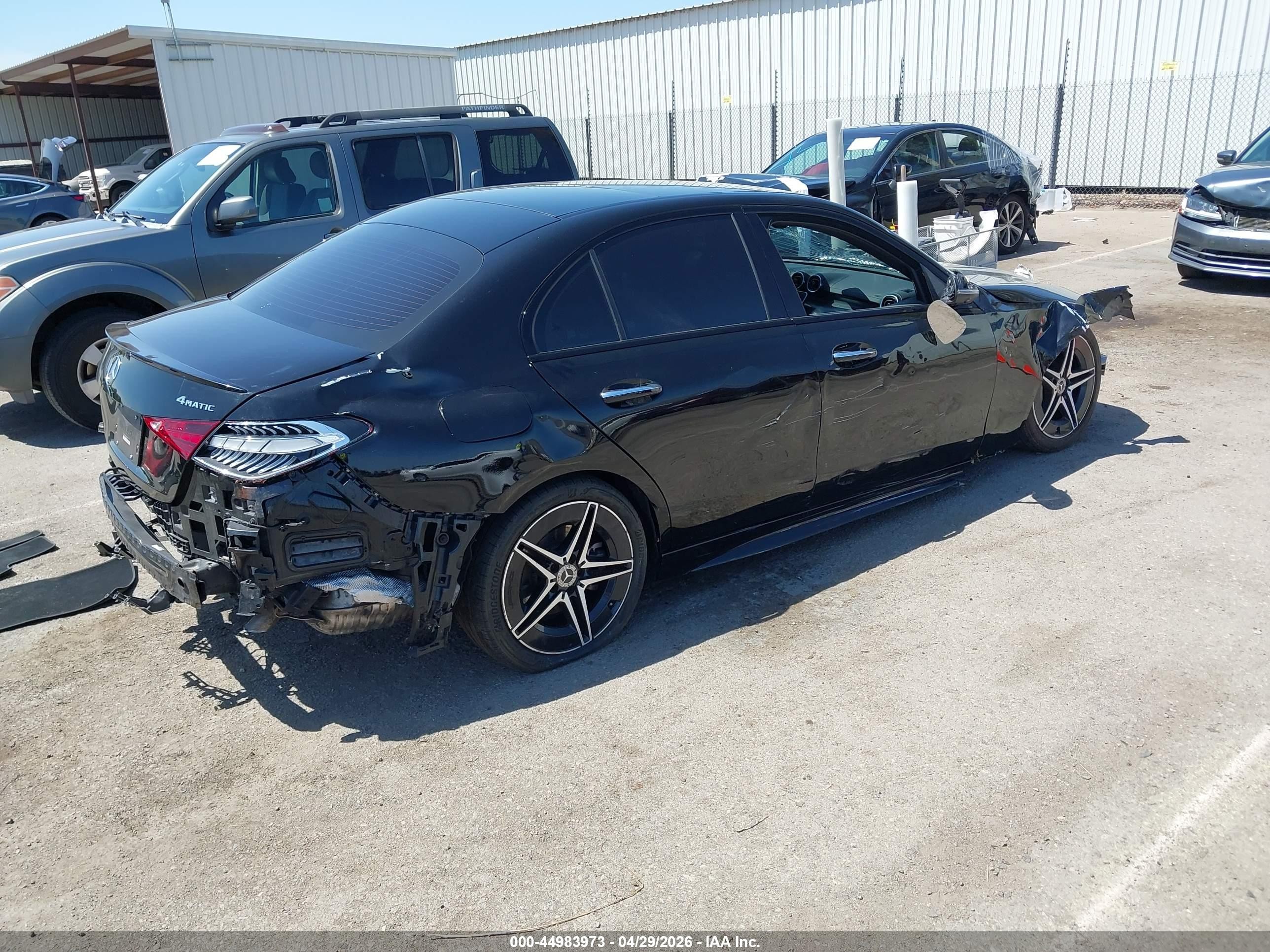 2024 Mercedes-benz C 300 Черный vin: W1KAF4HB7RR182262