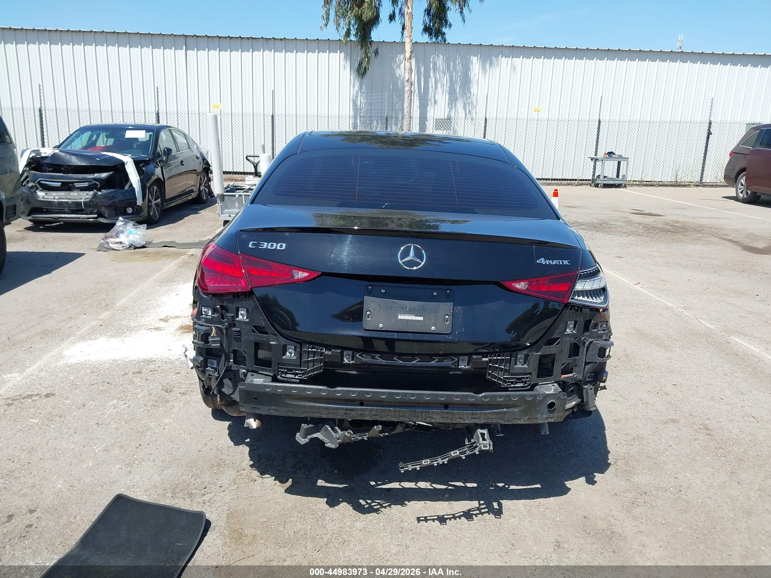 2024 Mercedes-benz C 300 Черный vin: W1KAF4HB7RR182262