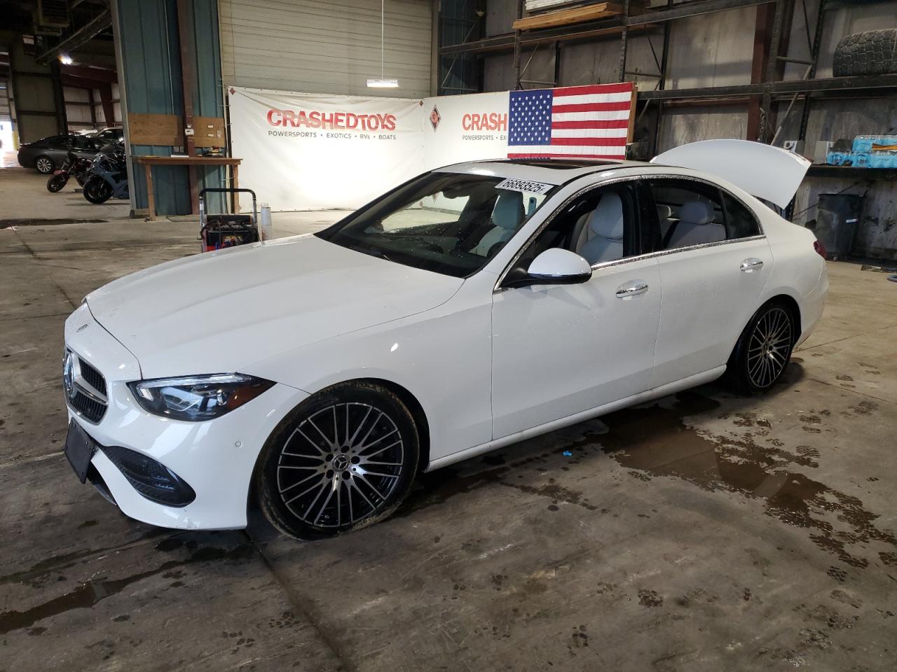 2022 Mercedes-benz C 300 4matic White vin: W1KAF4HB9NR050923