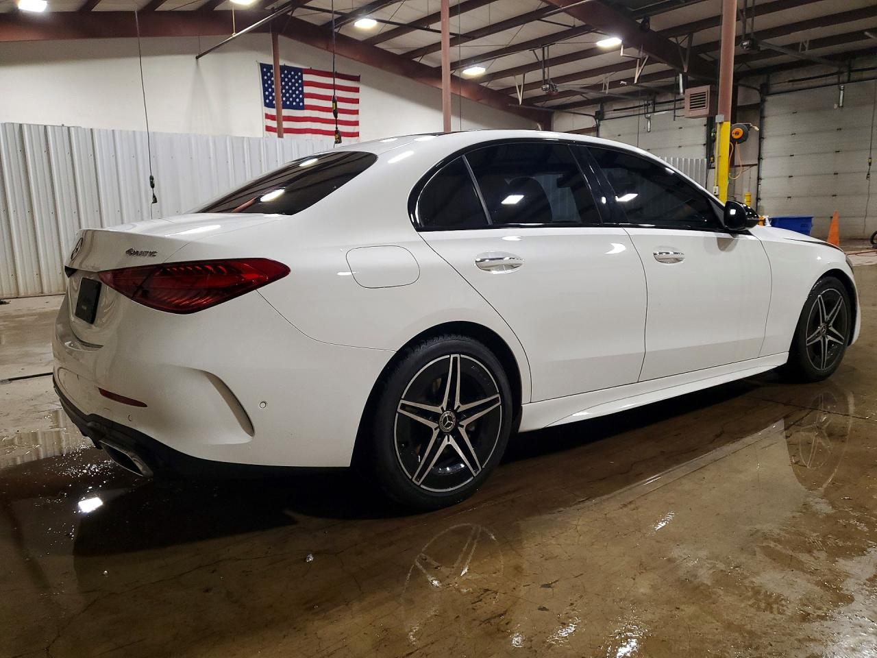 2023 Mercedes-benz C 300 4matic Белый vin: W1KAF4HBXPR123476