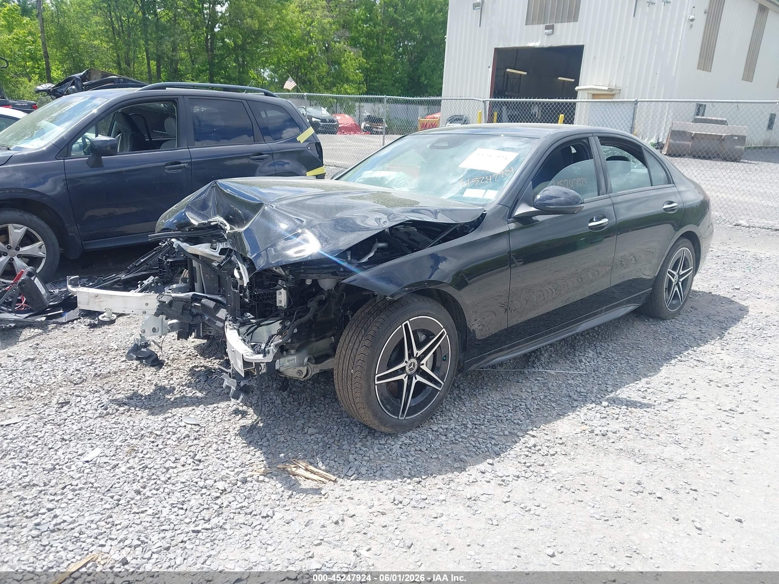 2024 Mercedes-benz C 300   Черный vin: W1KAF4HBXRR170235