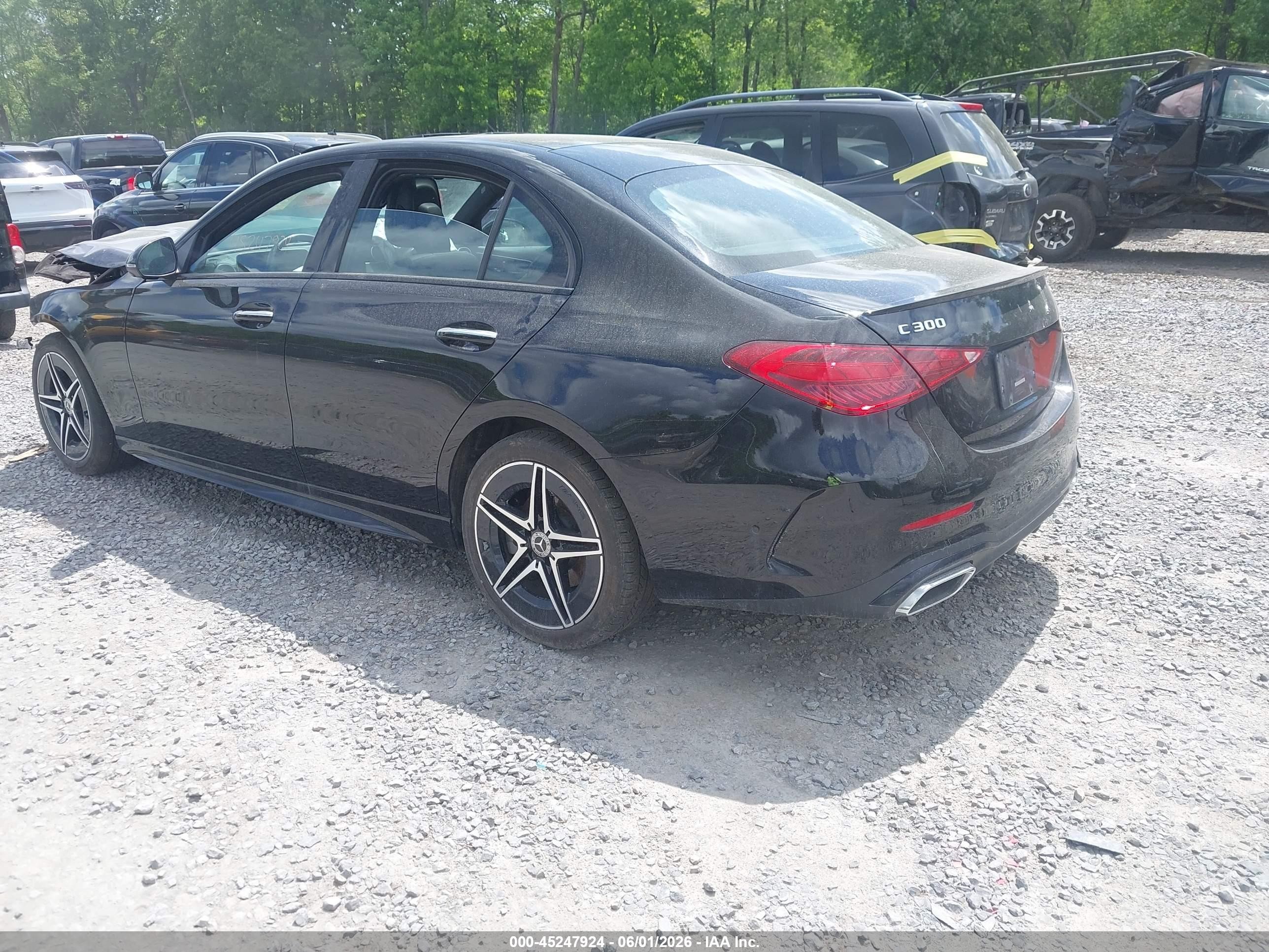 2024 Mercedes-benz C 300   Черный vin: W1KAF4HBXRR170235