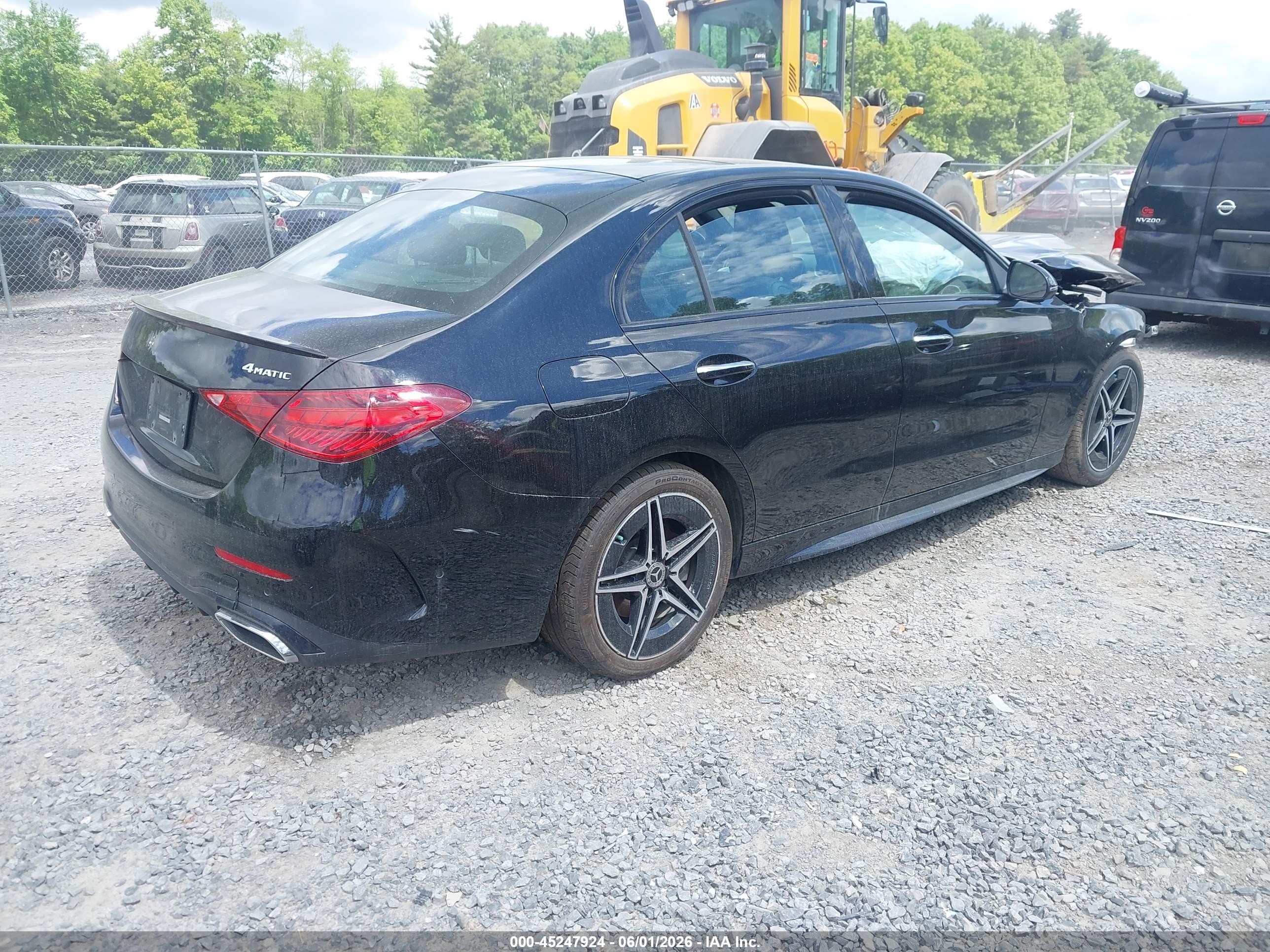 2024 Mercedes-benz C 300   Черный vin: W1KAF4HBXRR170235