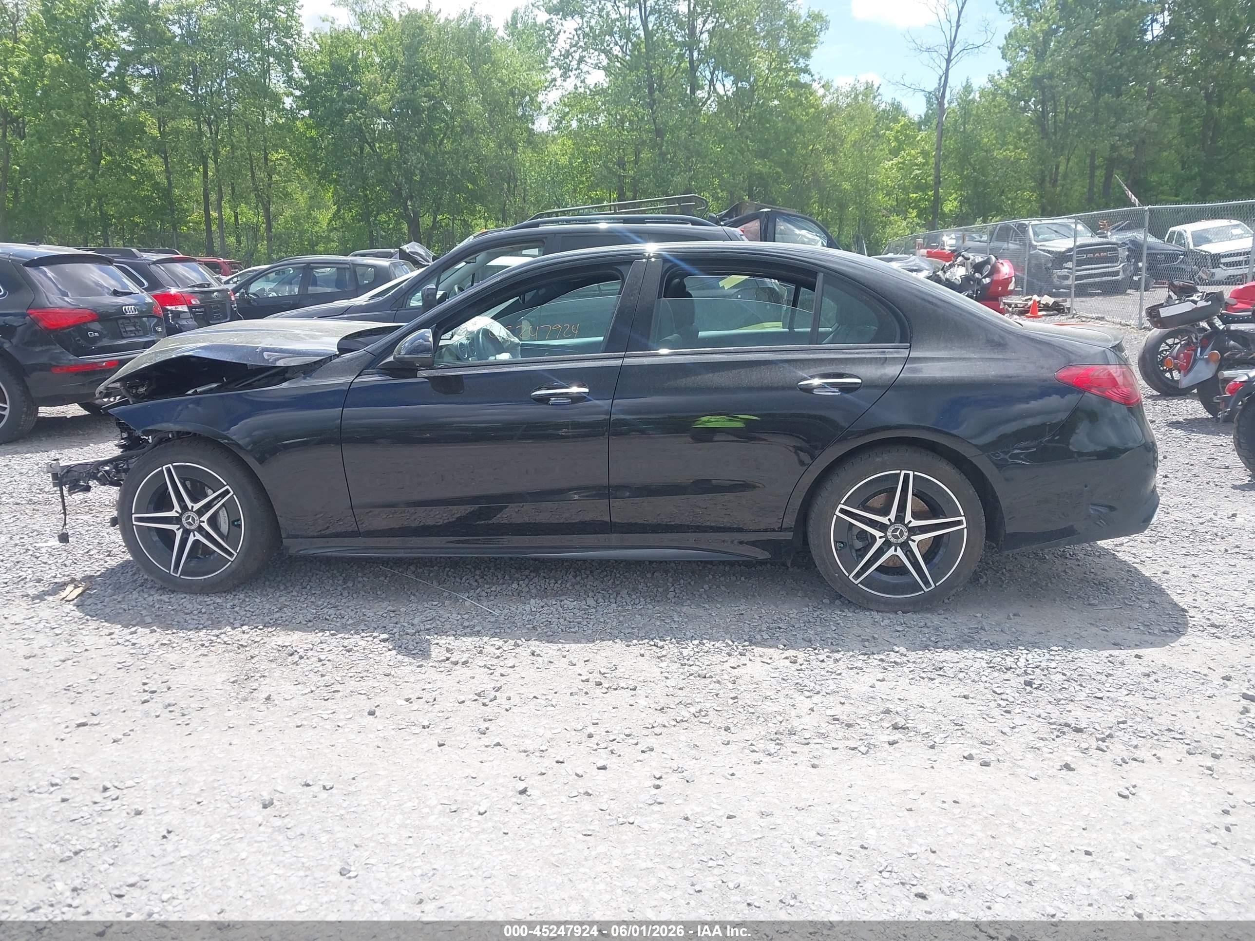 2024 Mercedes-benz C 300   Черный vin: W1KAF4HBXRR170235