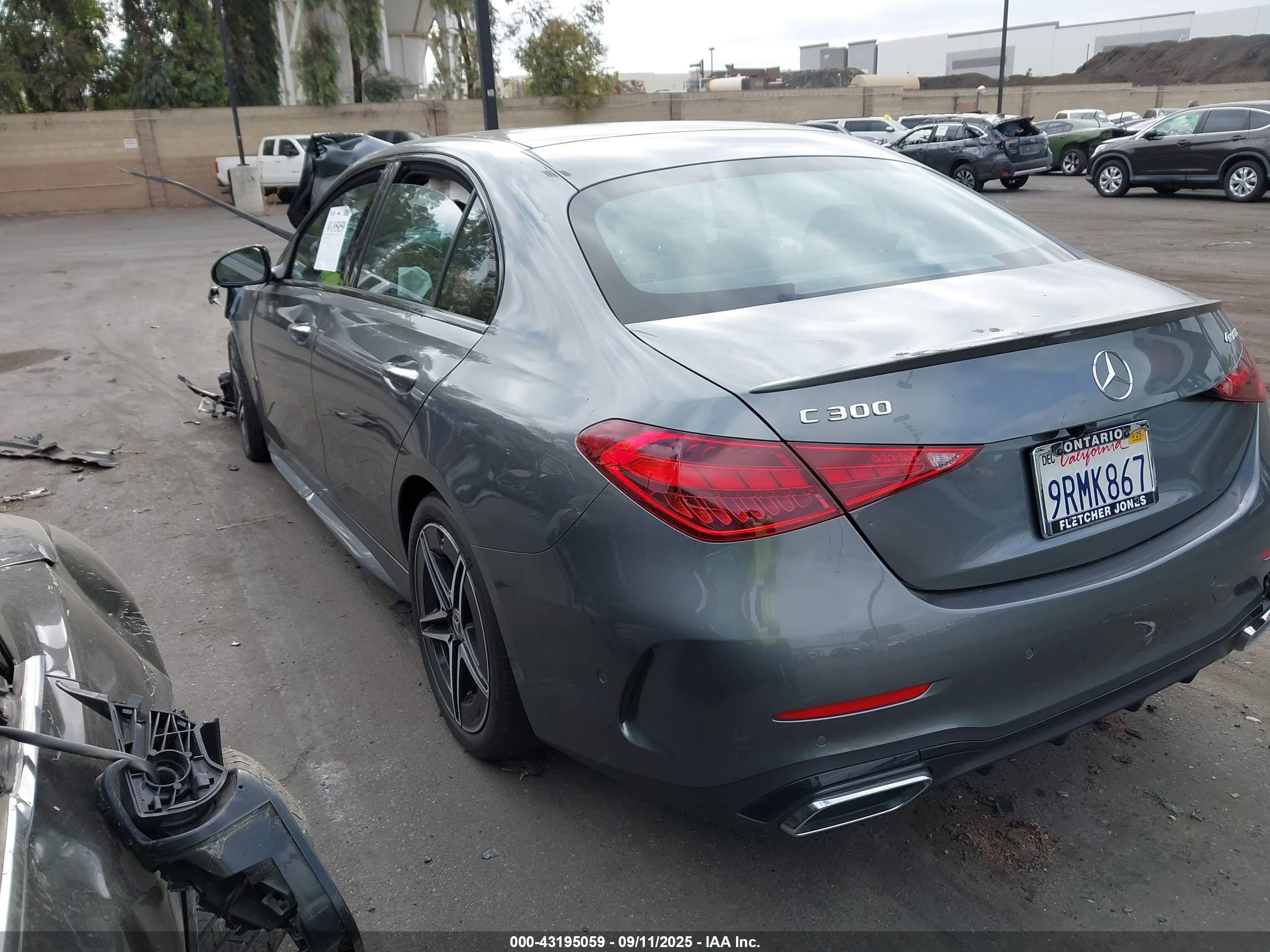 2024 Mercedes-benz C 300   Gray vin: W1KAF4HBXRR197449