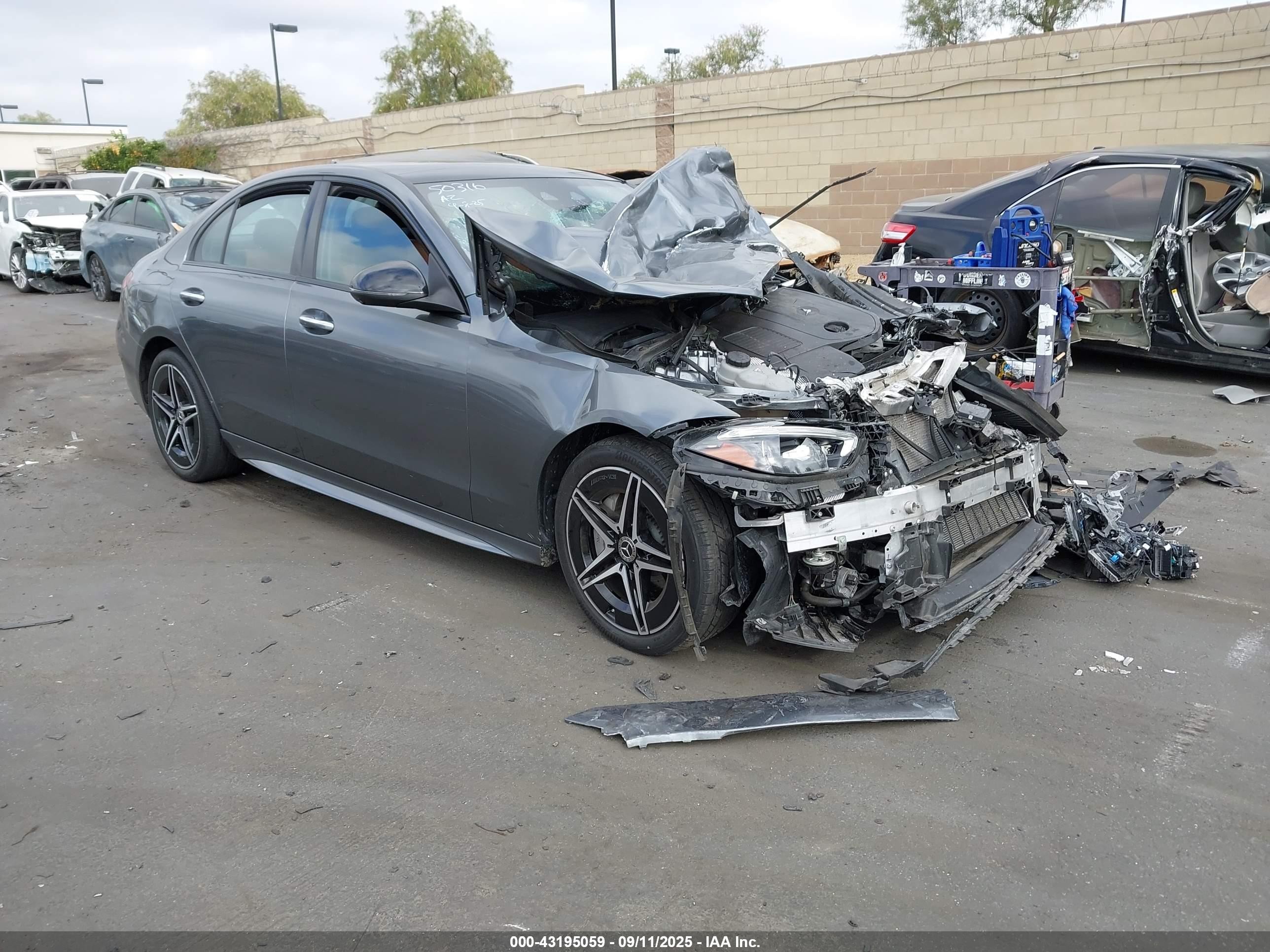 2024 Mercedes-benz C 300   Gray vin: W1KAF4HBXRR197449
