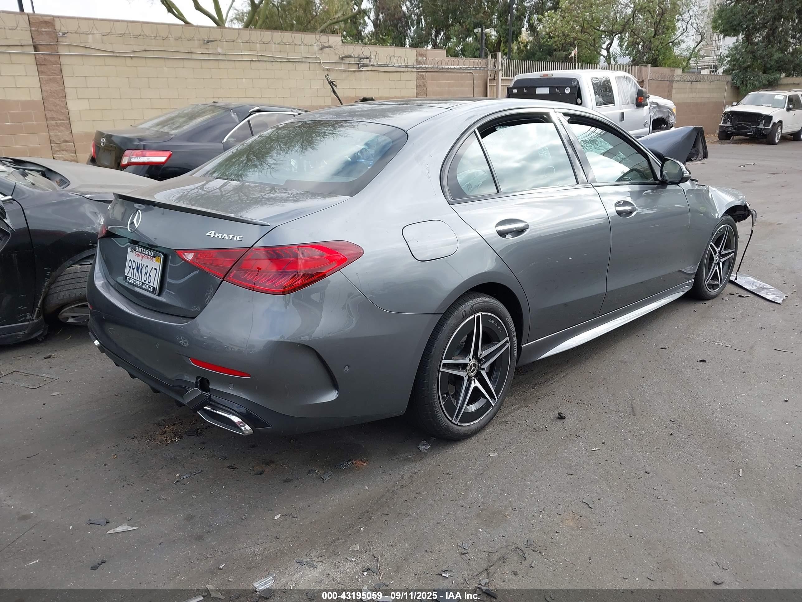 2024 Mercedes-benz C 300   Gray vin: W1KAF4HBXRR197449