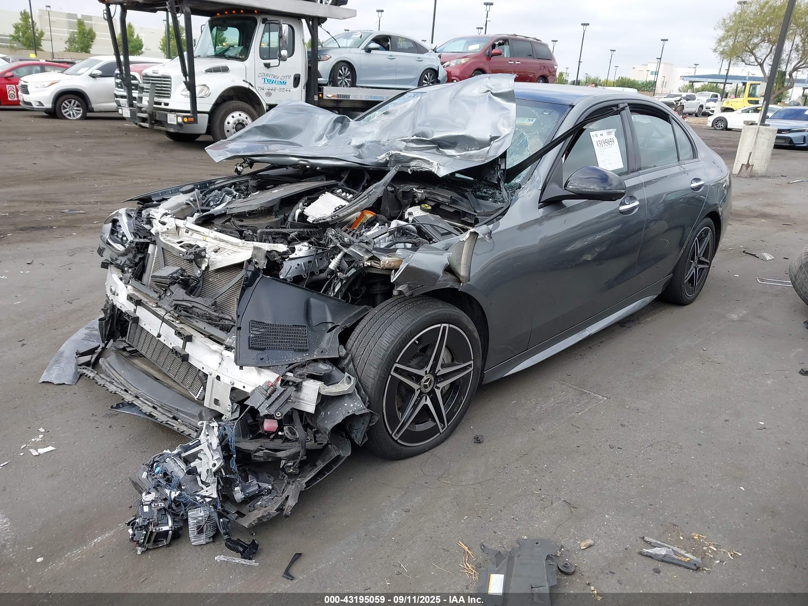 2024 Mercedes-benz C 300   Gray vin: W1KAF4HBXRR197449