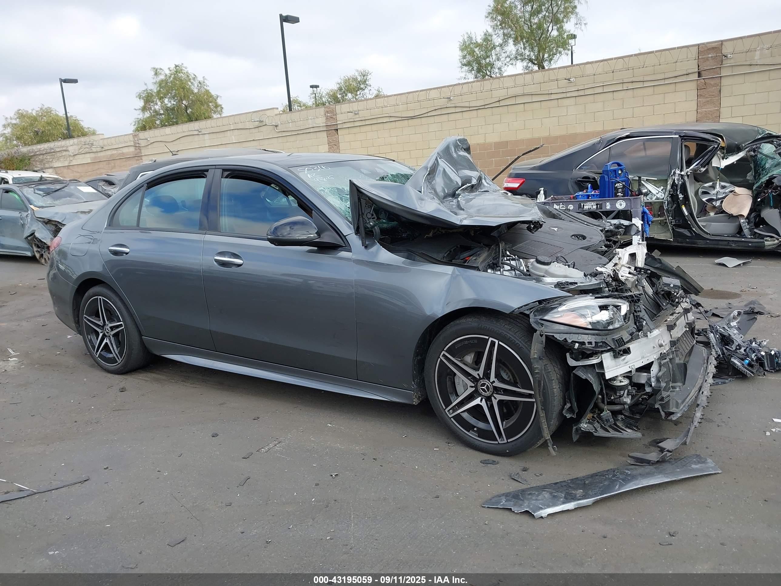 2024 Mercedes-benz C 300   Gray vin: W1KAF4HBXRR197449