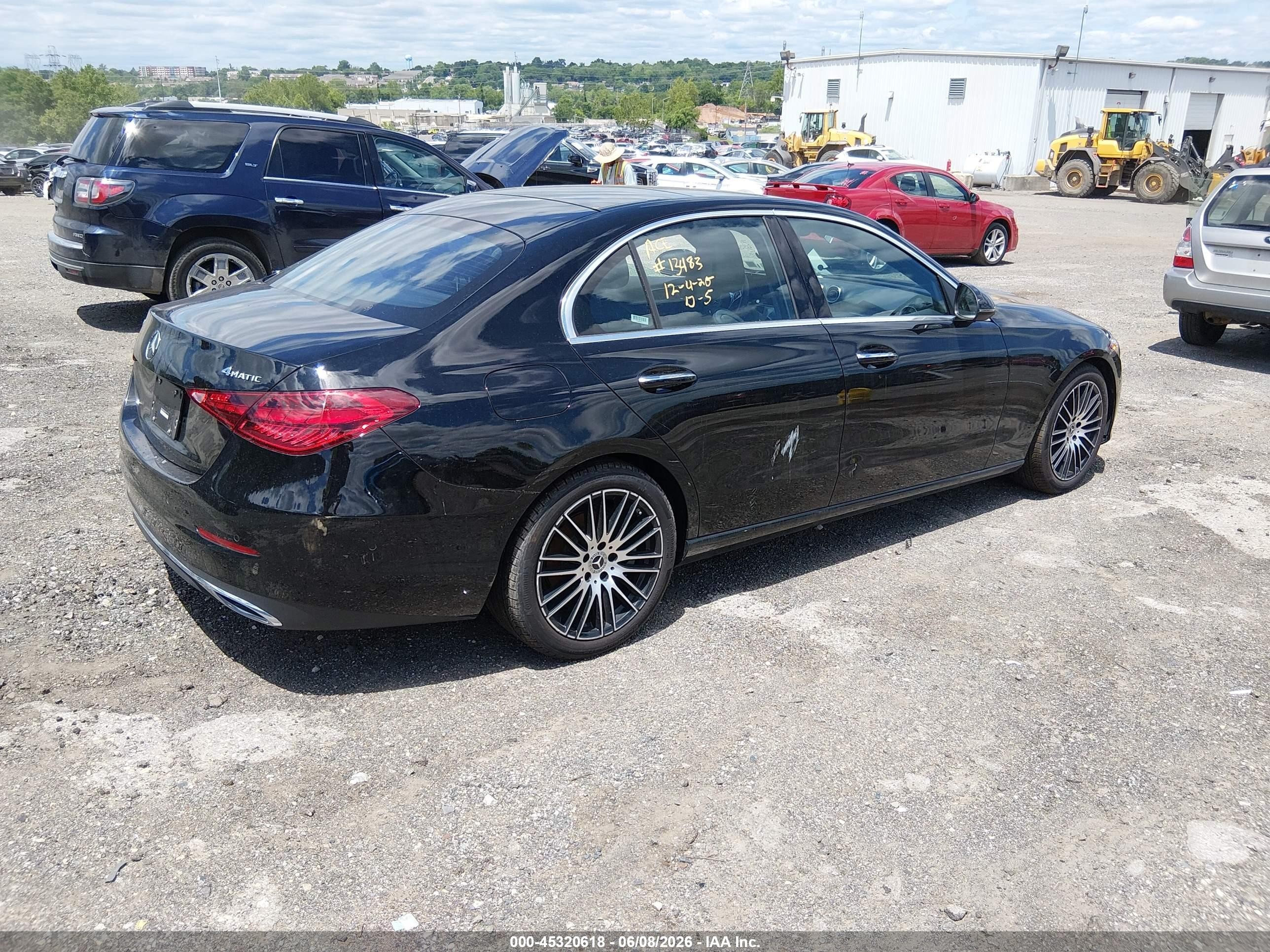 2025 Mercedes-benz C 300   Black vin: W1KAF4HBXSR291627
