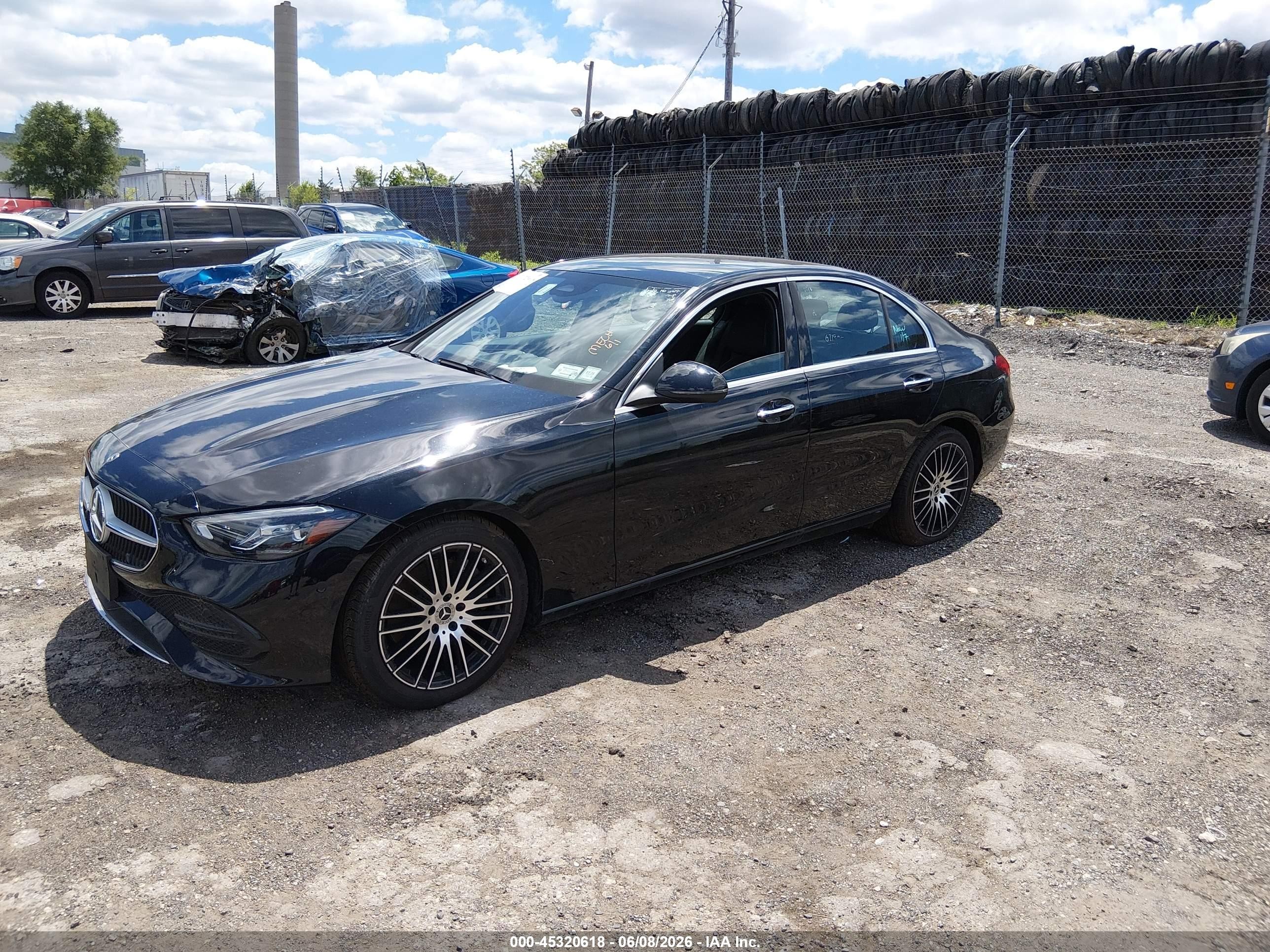 2025 Mercedes-benz C 300   Black vin: W1KAF4HBXSR291627