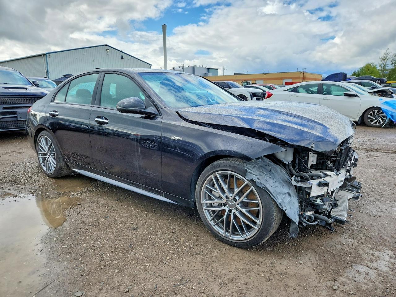 2023 Mercedes-benz C 43 Amg Черный vin: W1KAF8HB4PR124548