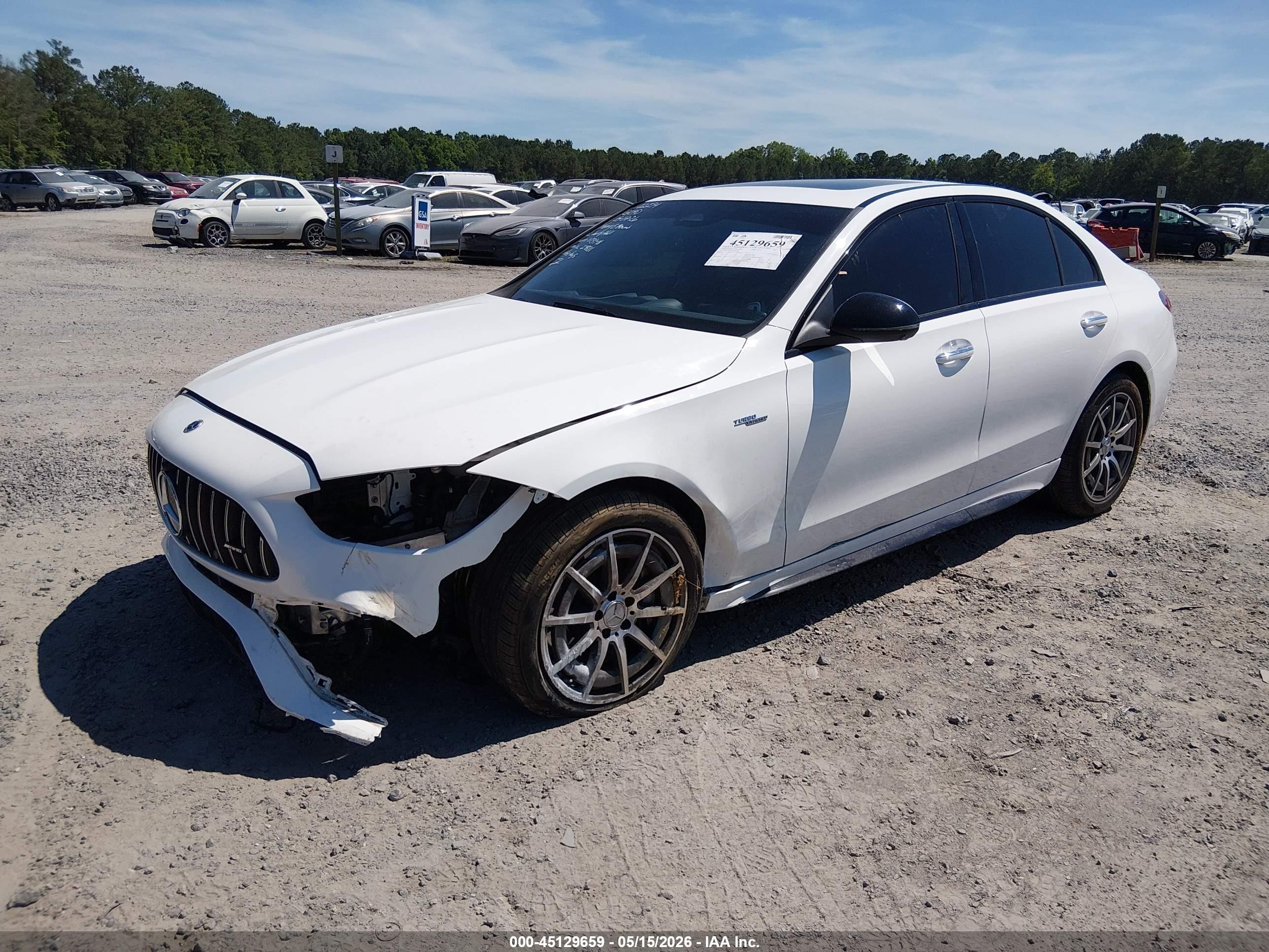 2023 Mercedes-benz Amg C 43 4matic White vin: W1KAF8HB5PR073948