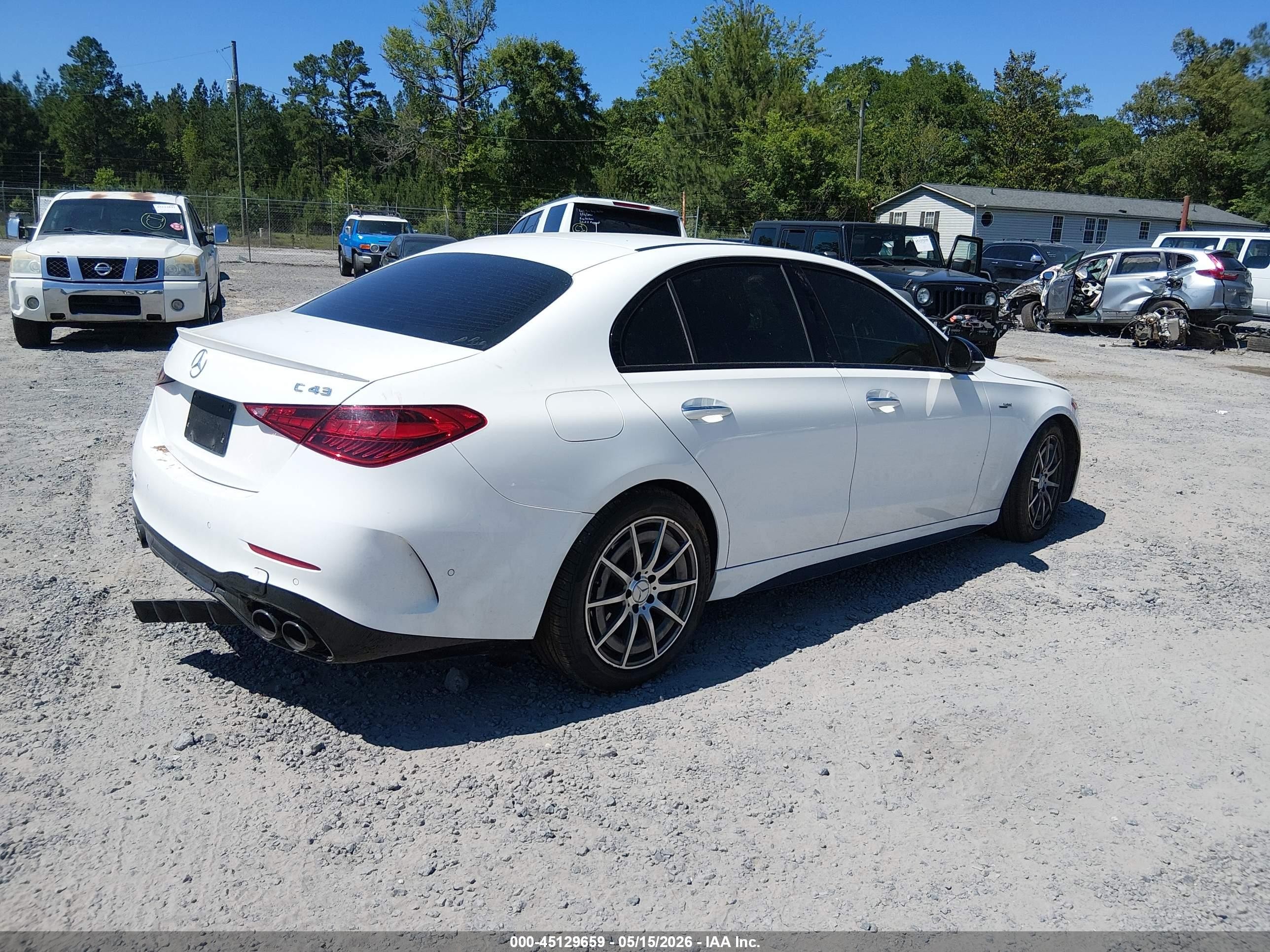 2023 Mercedes-benz Amg C 43 4matic White vin: W1KAF8HB5PR073948