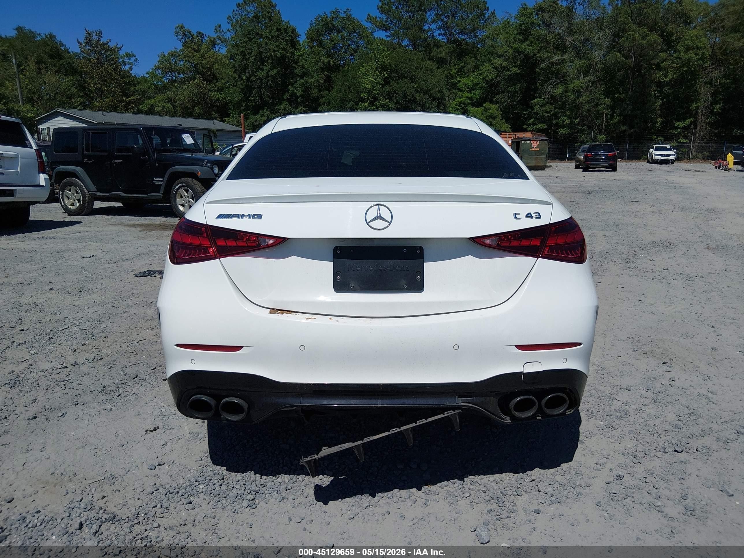 2023 Mercedes-benz Amg C 43 4matic White vin: W1KAF8HB5PR073948