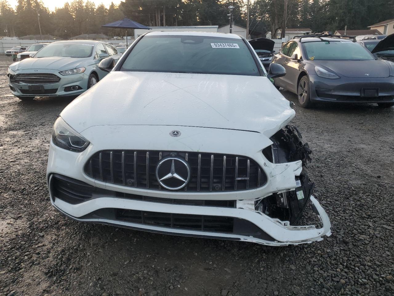 2023 Mercedes-benz C 43 Amg Белый vin: W1KAF8HB7PR122194