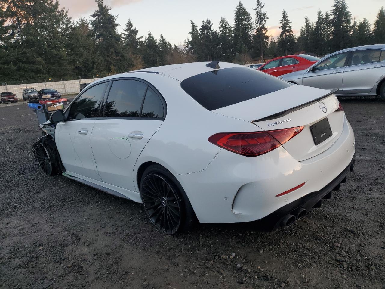 2023 Mercedes-benz C 43 Amg Белый vin: W1KAF8HB7PR122194