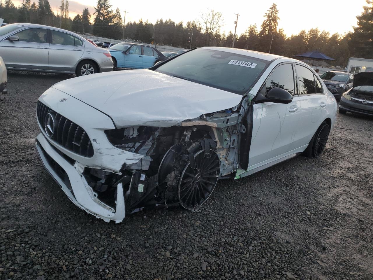 2023 Mercedes-benz C 43 Amg Белый vin: W1KAF8HB7PR122194
