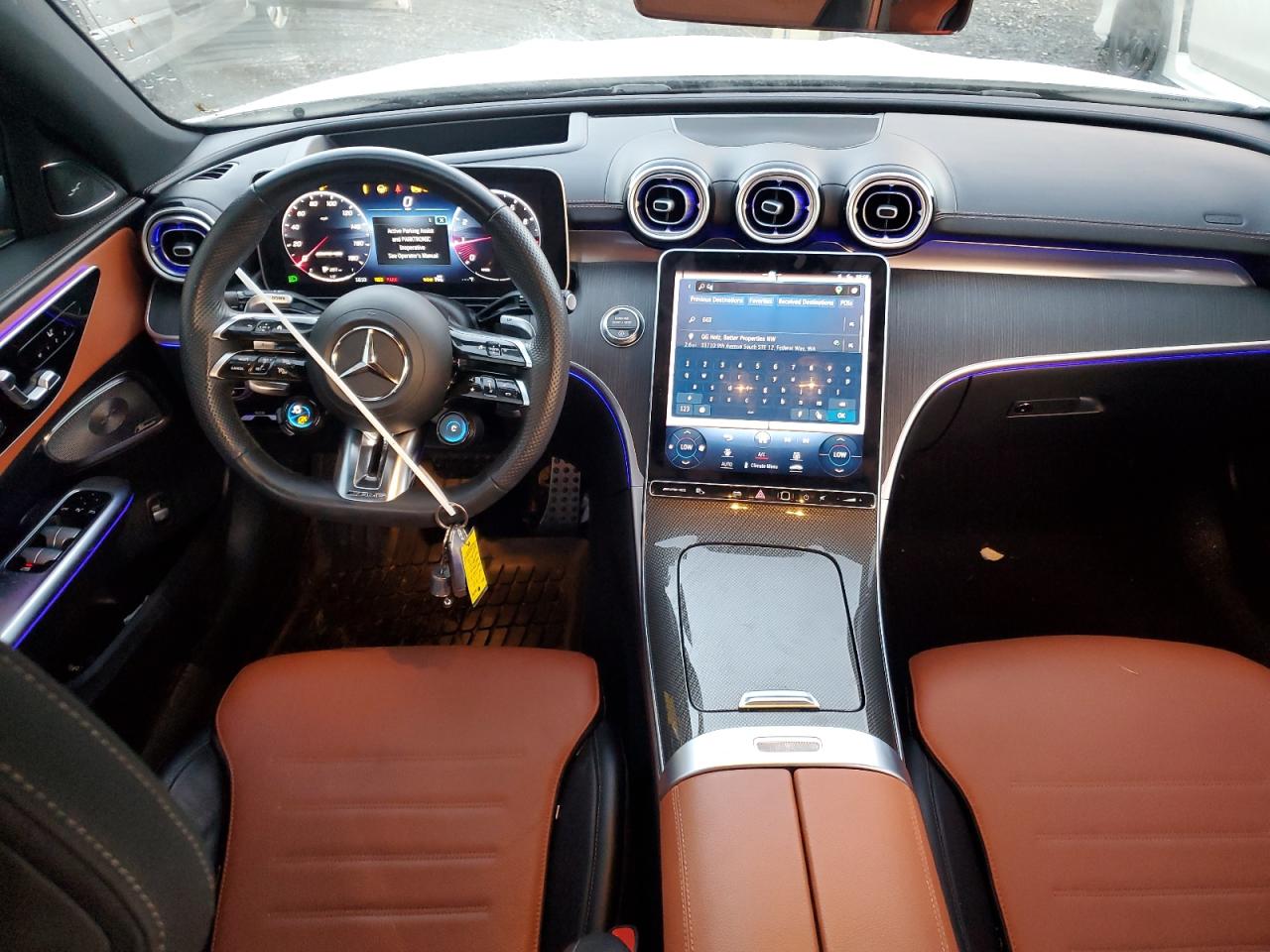 2023 Mercedes-benz C 43 Amg Белый vin: W1KAF8HB7PR122194