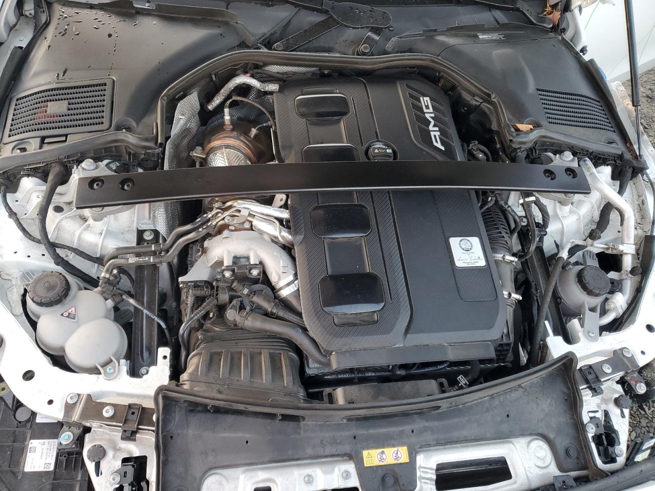2023 Mercedes-benz C 43 Amg Белый vin: W1KAF8HB7PR122194
