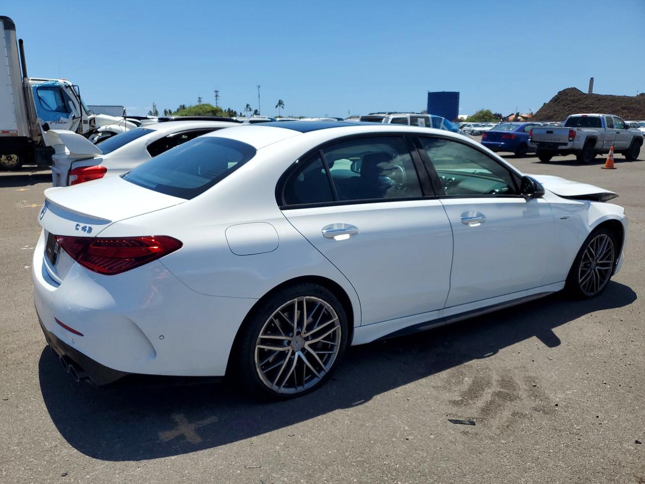 2023 Mercedes-benz C 43 Amg Белый vin: W1KAF8HB7PR129209