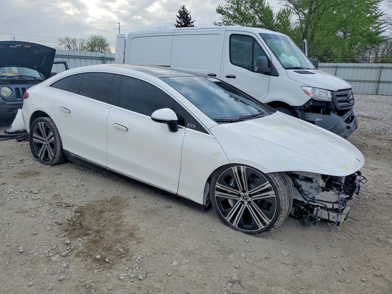 2022 Mercedes-benz Eqs Sedan 450+ White vin: W1KCG2DB7NA005803