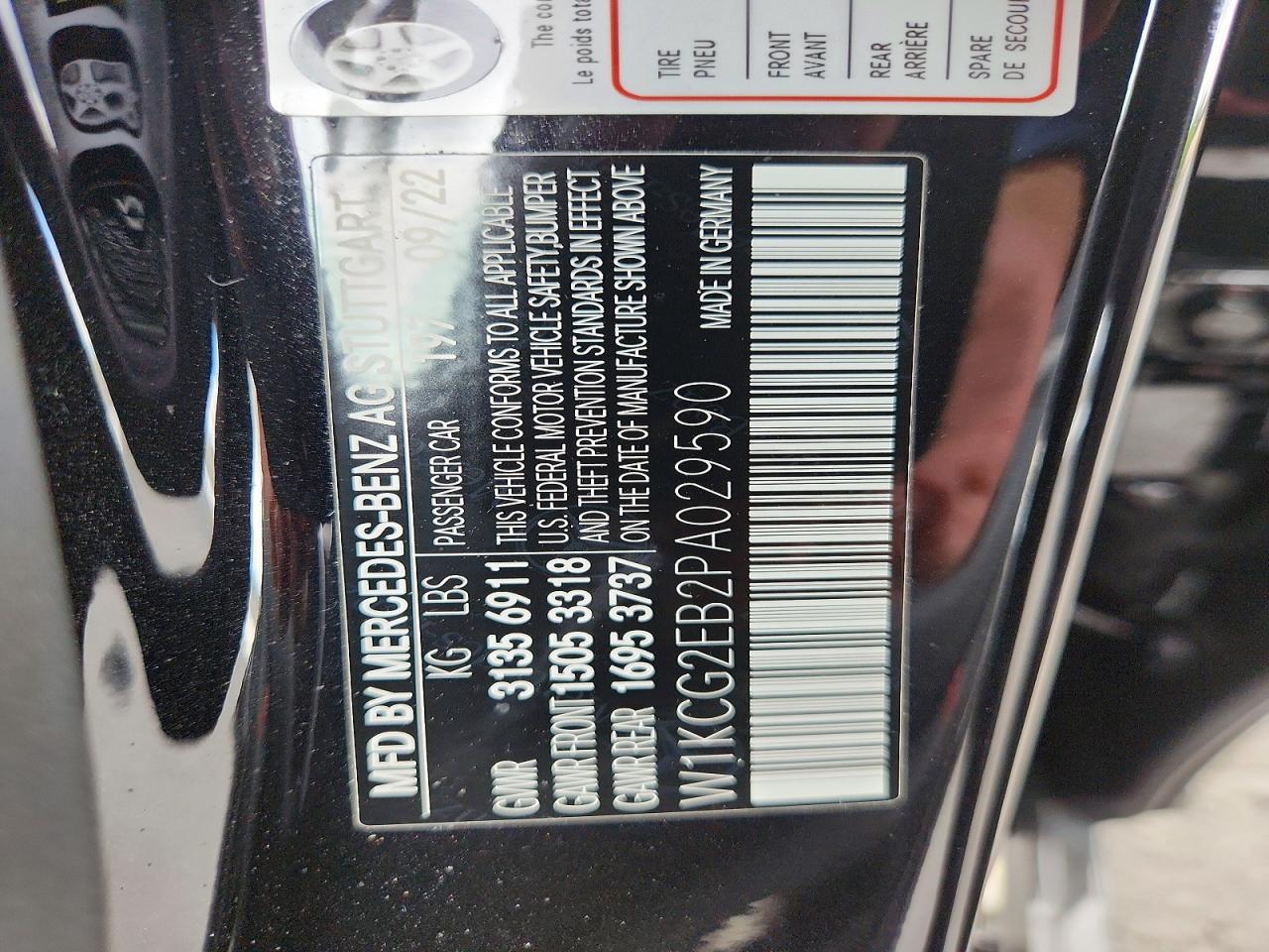 2023 Mercedes-benz Eqs Sedan 450 4matic Black vin: W1KCG2EB2PA029590
