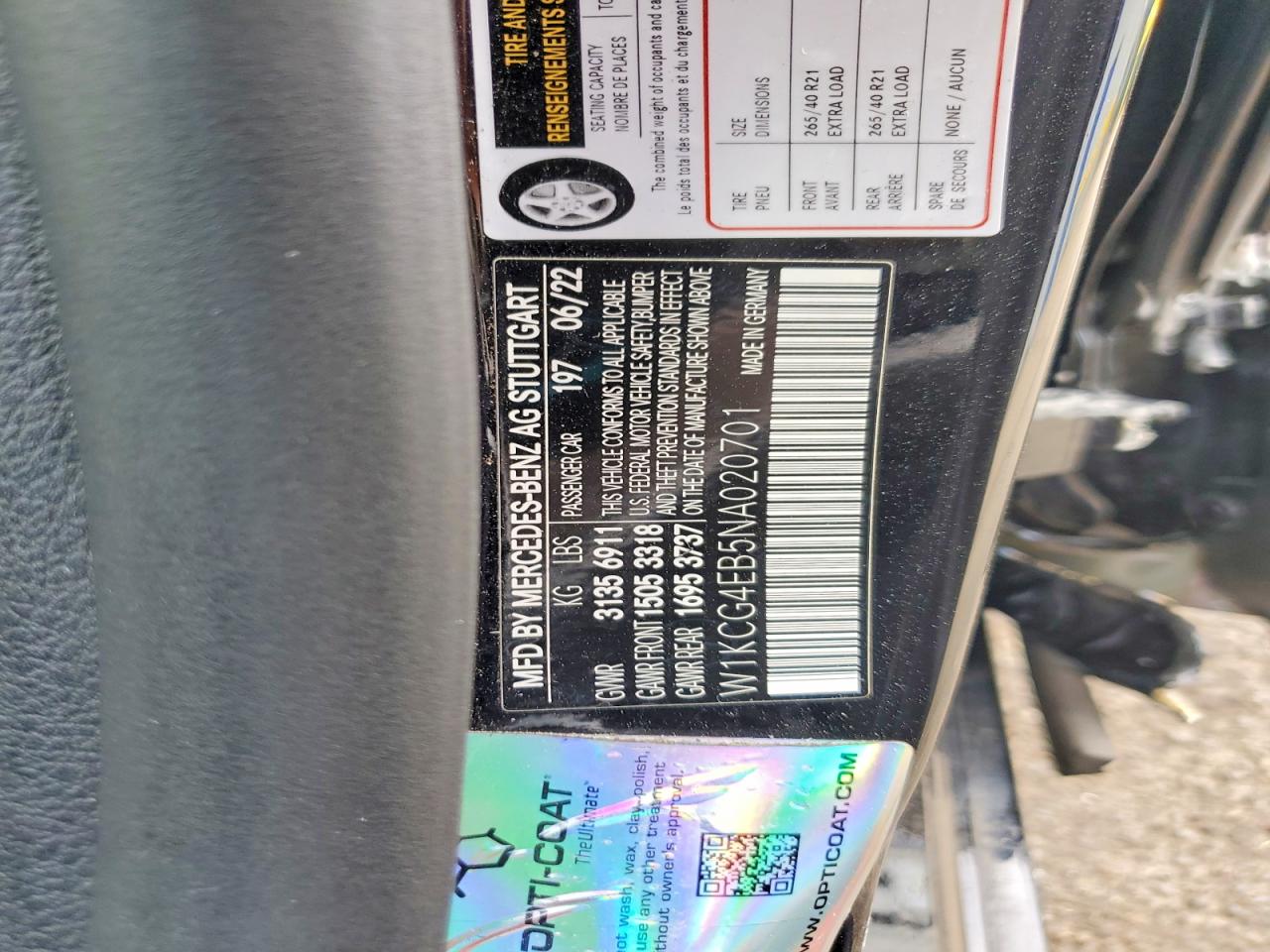 2022 Mercedes-benz Eqs Sedan 580 4matic Black vin: W1KCG4EB5NA020701