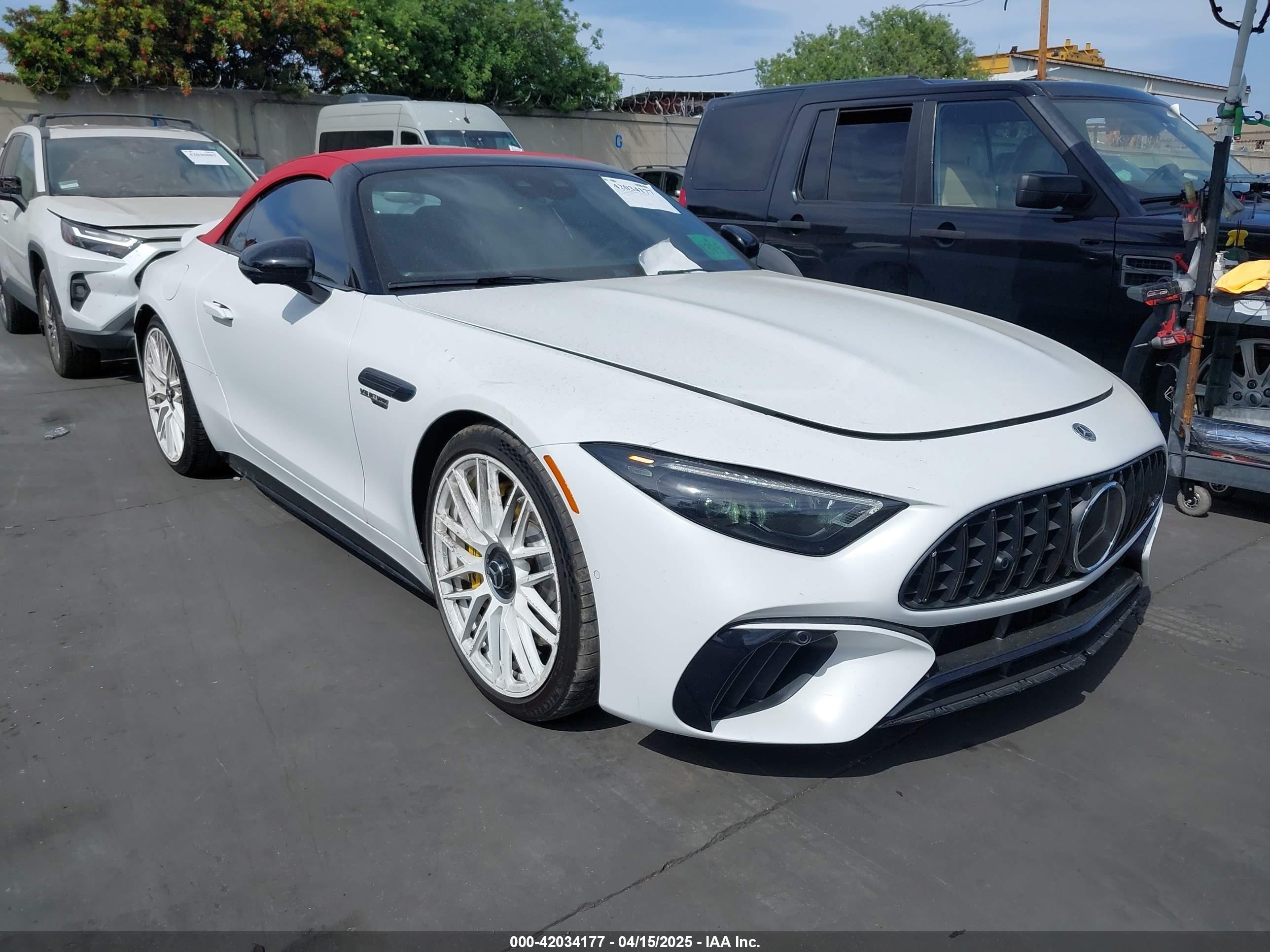 2022 Mercedes-benz Amg Sl 55 4matic Белый vin: W1KVK8AB4NF001533