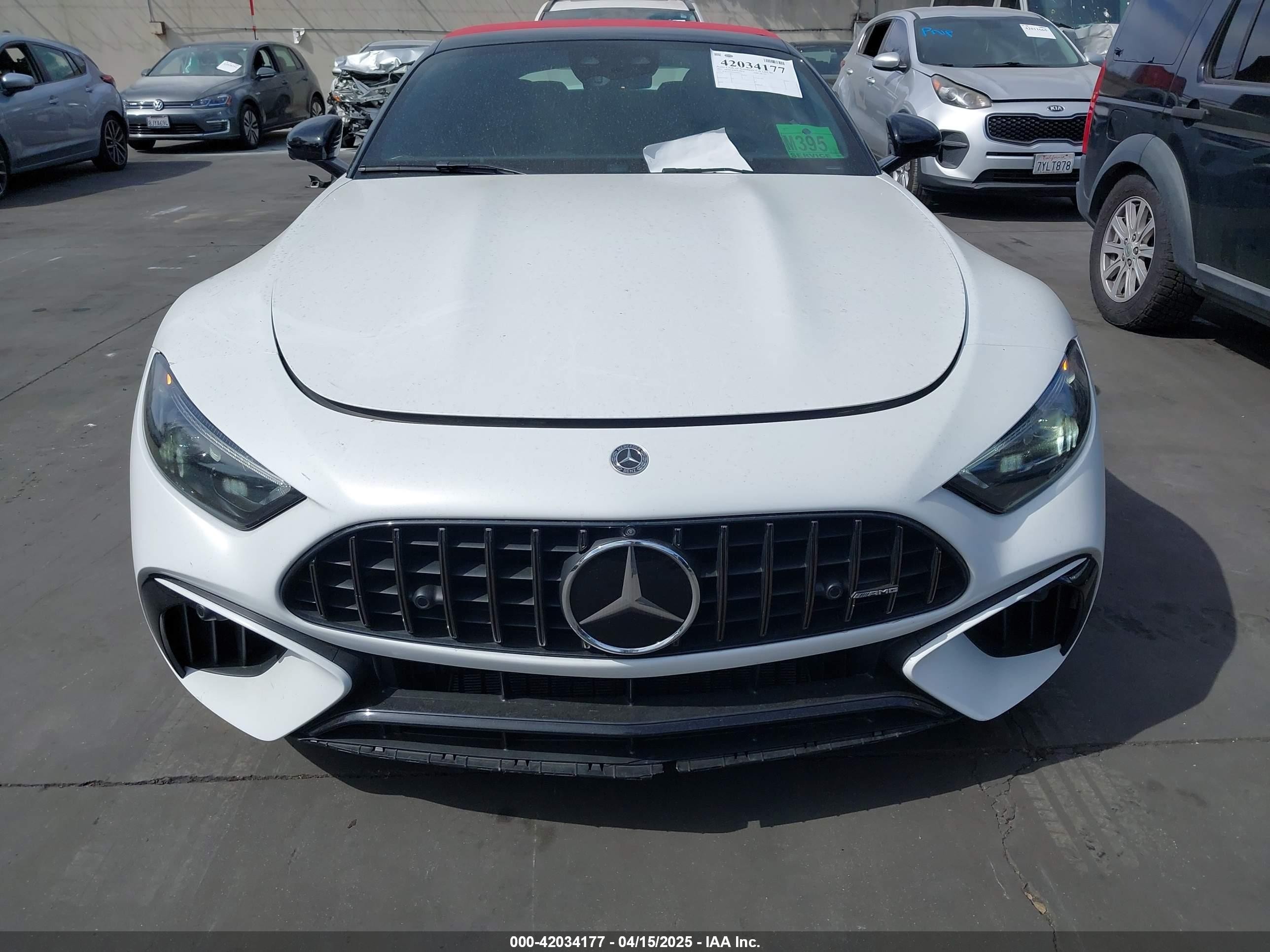 2022 Mercedes-benz Amg Sl 55 4matic Белый vin: W1KVK8AB4NF001533