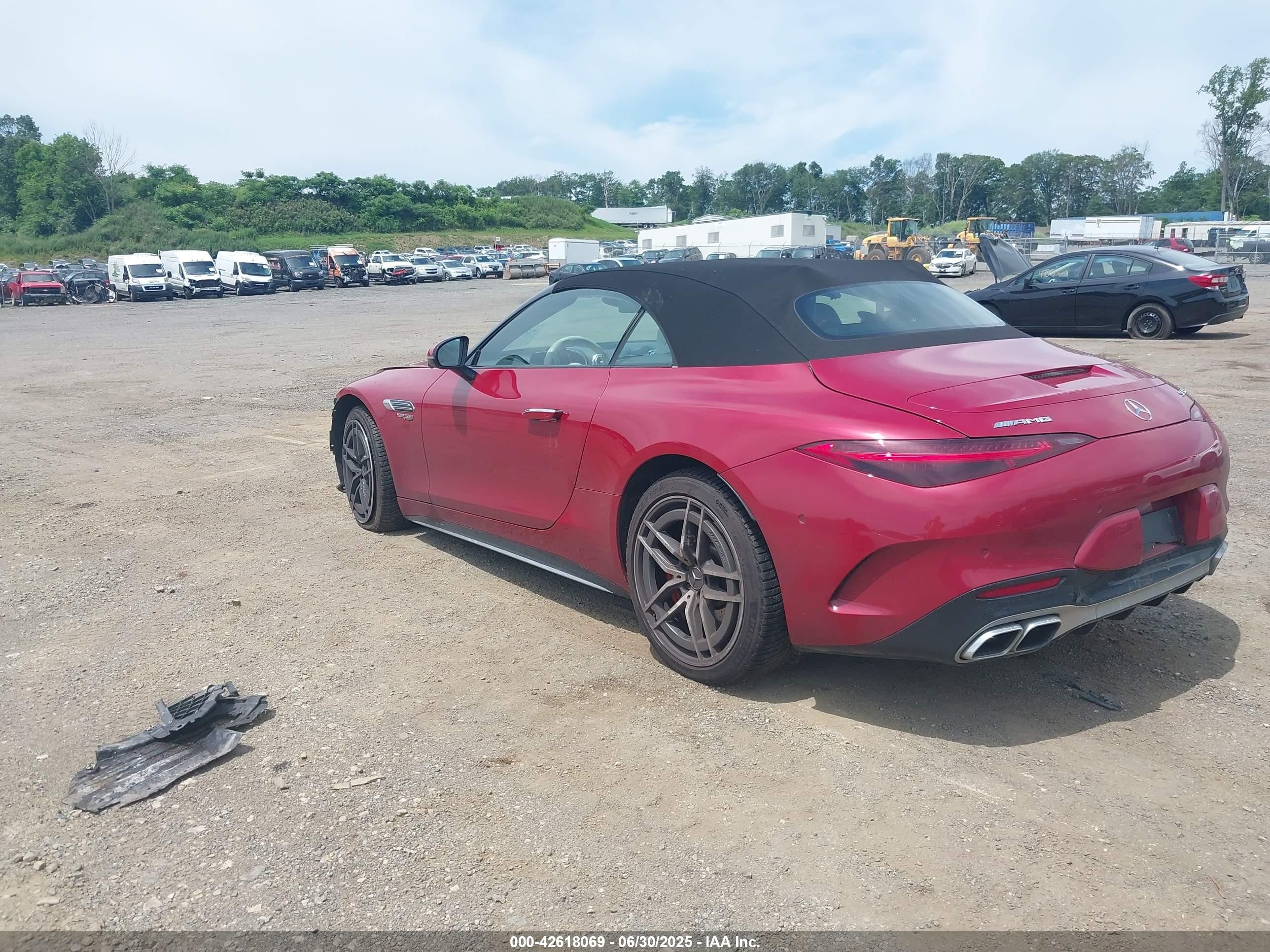 2022 Mercedes-benz Amg Sl 55 4matic Красный vin: W1KVK8AB9NF001107